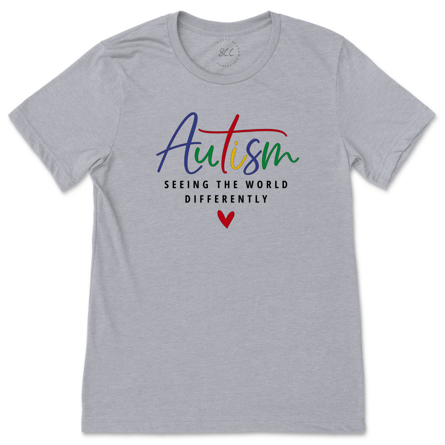 AUTISM, SEEING THE WORLD DIFFERENTLY - Unisex Crewneck T-Shirt