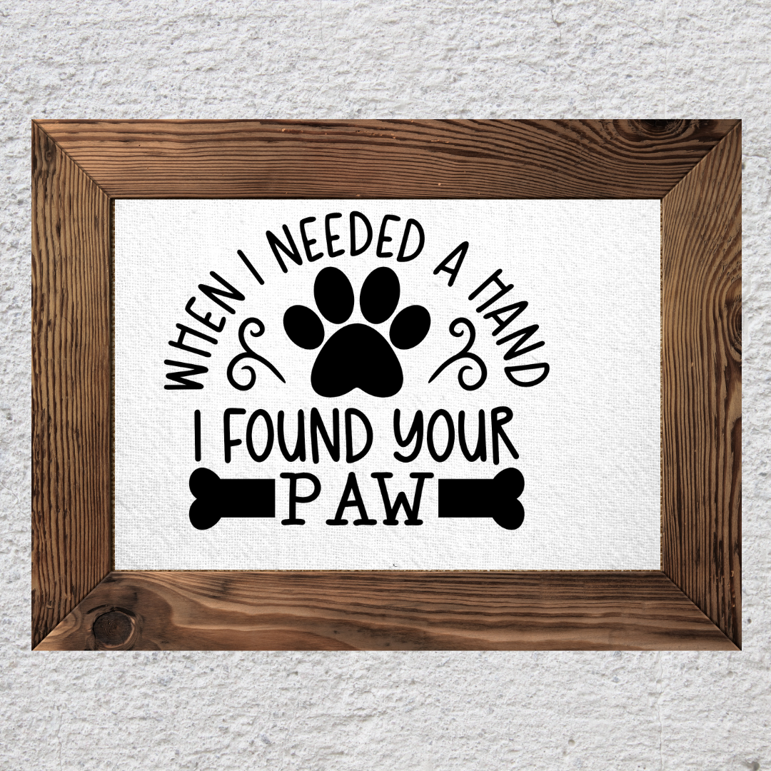 Personalized Custom Pet Loss
Canvas Sign with Custom Wood
Frame, Pet Memorial