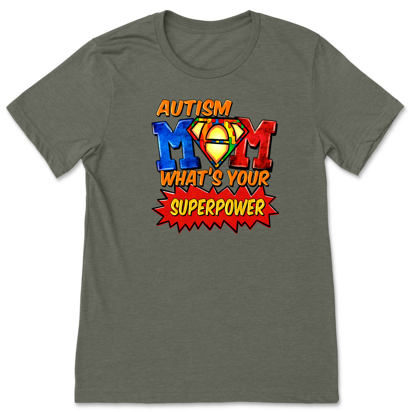 AUTISM MOM - Unisex Crewneck T-Shirt