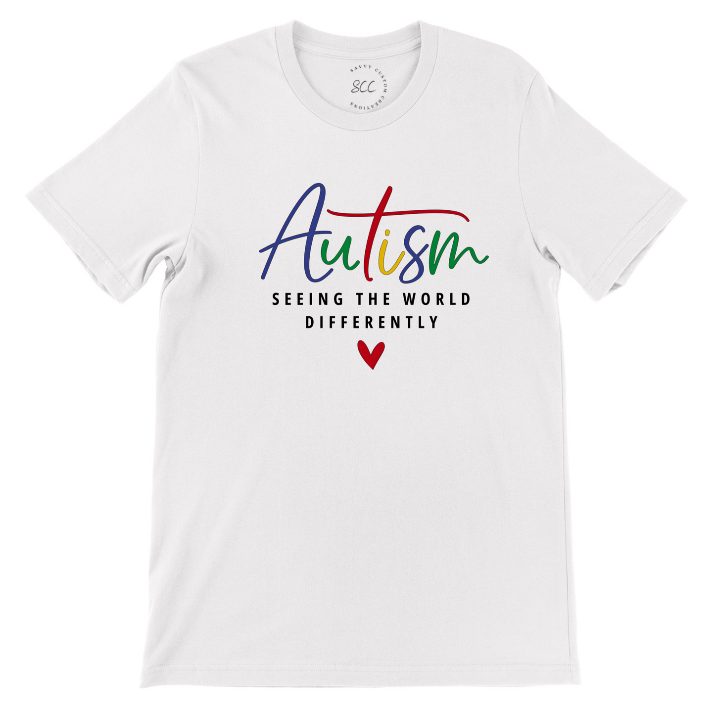AUTISM, SEEING THE WORLD DIFFERENTLY - Unisex Crewneck T-Shirt