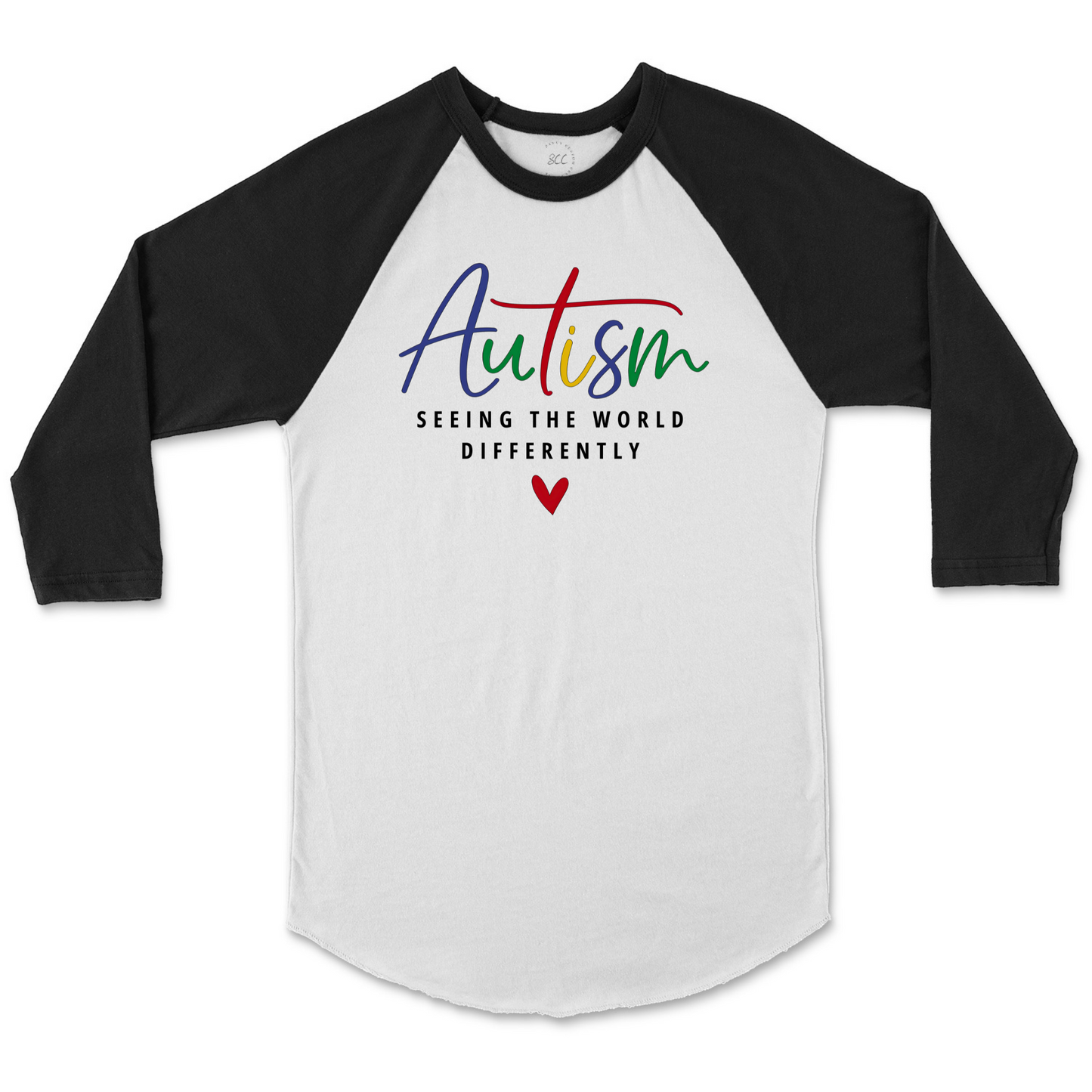 AUTISM, SEEING THE WORLD DIFFERENTLY - Kids Baseball Raglan T-Shirt