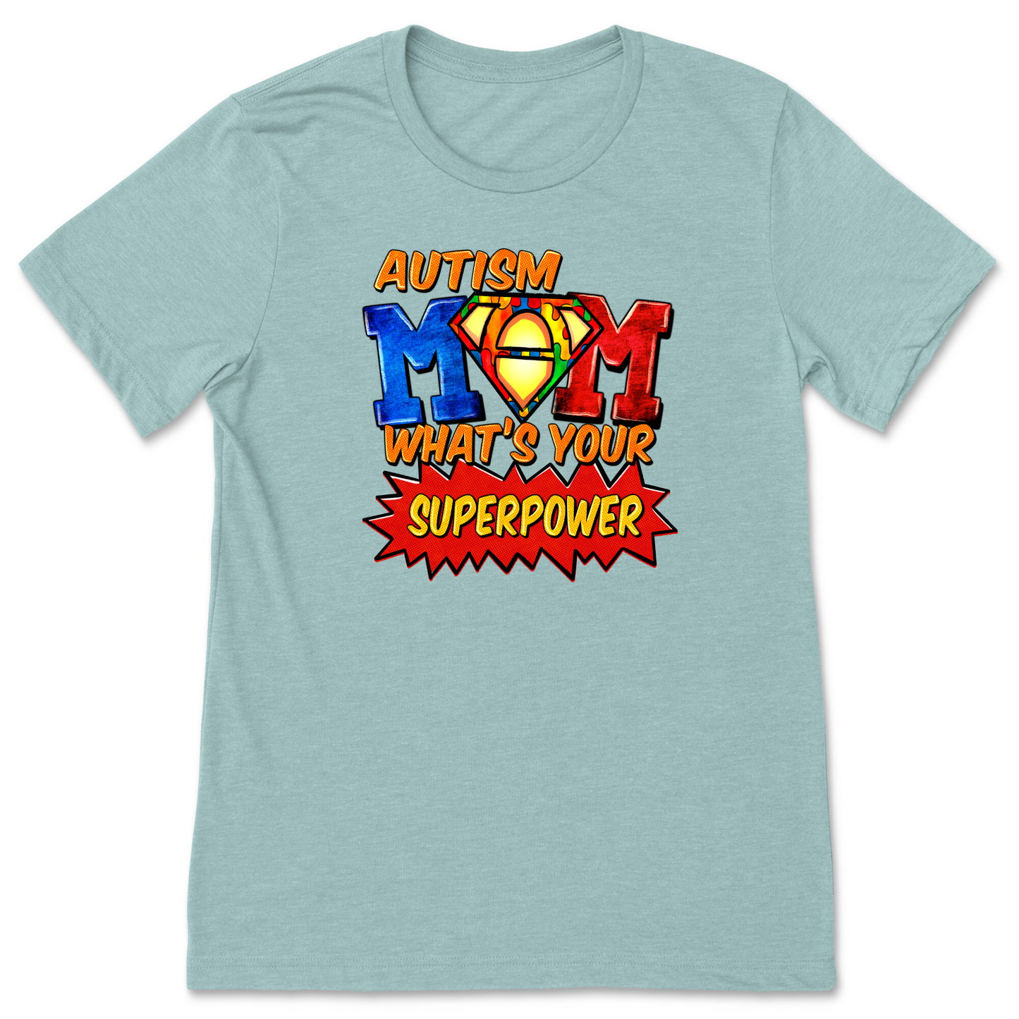 AUTISM MOM - Unisex Crewneck T-Shirt
