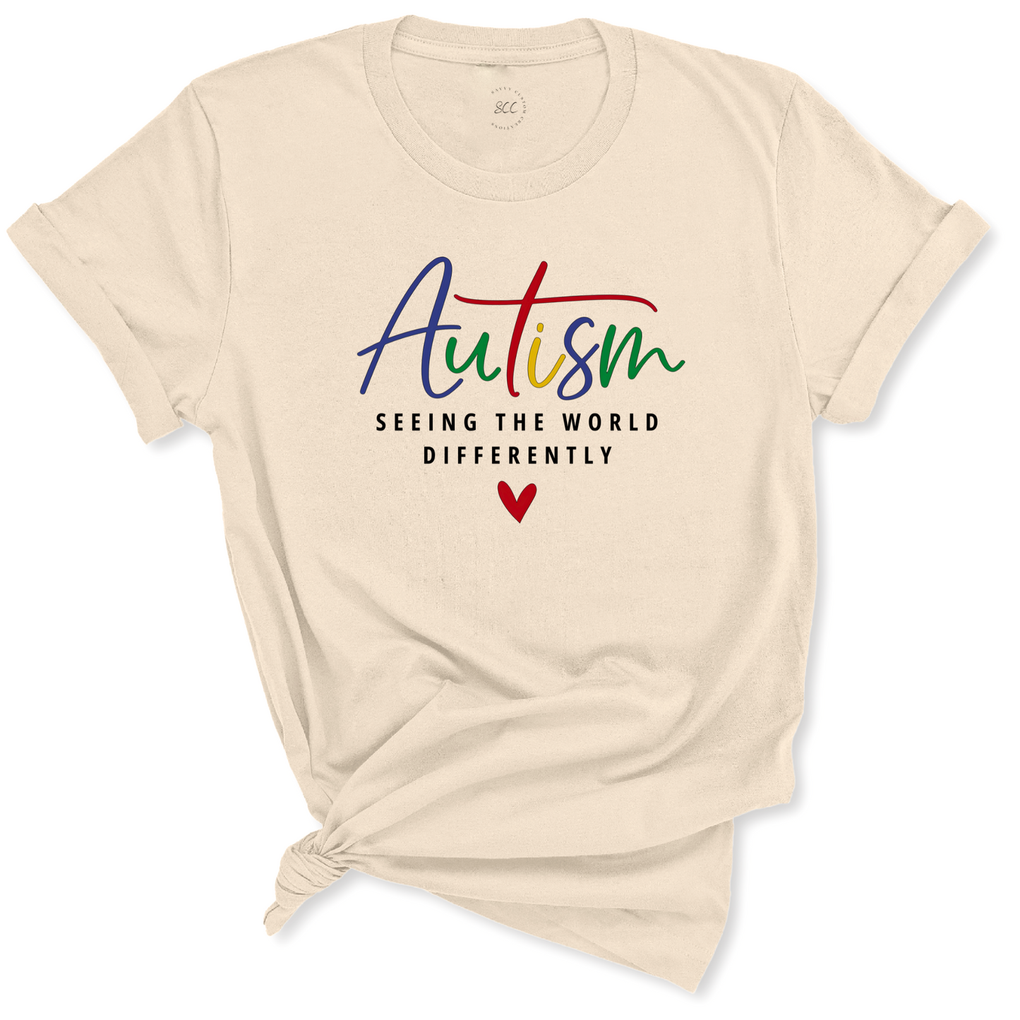 AUTISM, SEEING THE WORLD DIFFERENTLY - Unisex Crewneck T-Shirt