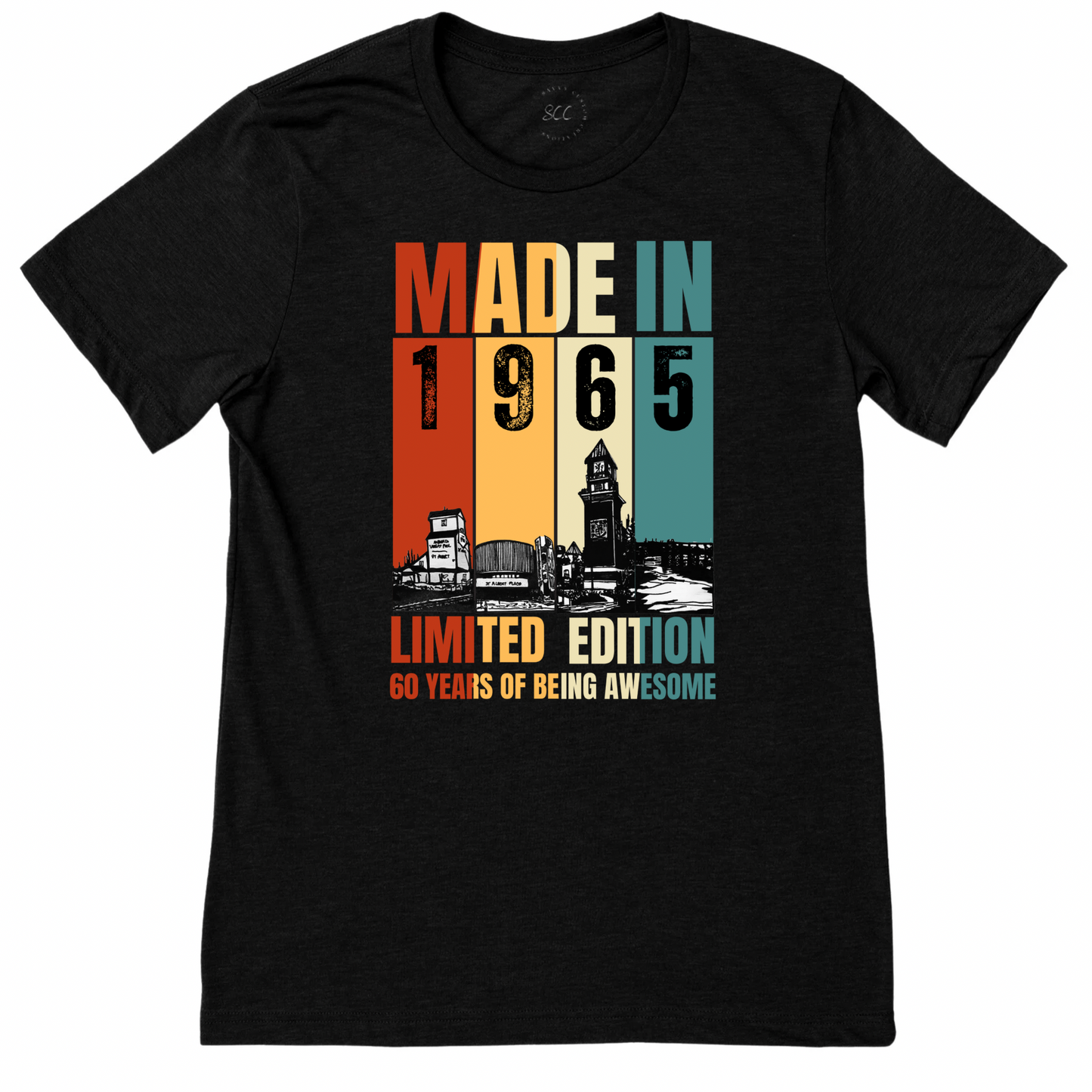 MADE IN ST ALBERT - Unisex T-shirt (we can also customize to any year and make changes to the original design)