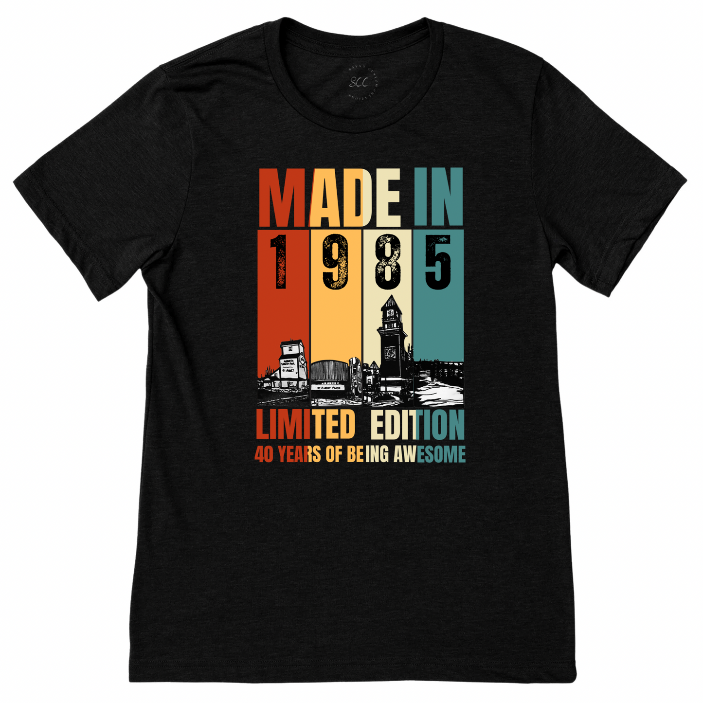 MADE IN ST ALBERT - Unisex T-shirt (we can also customize to any year and make changes to the original design)