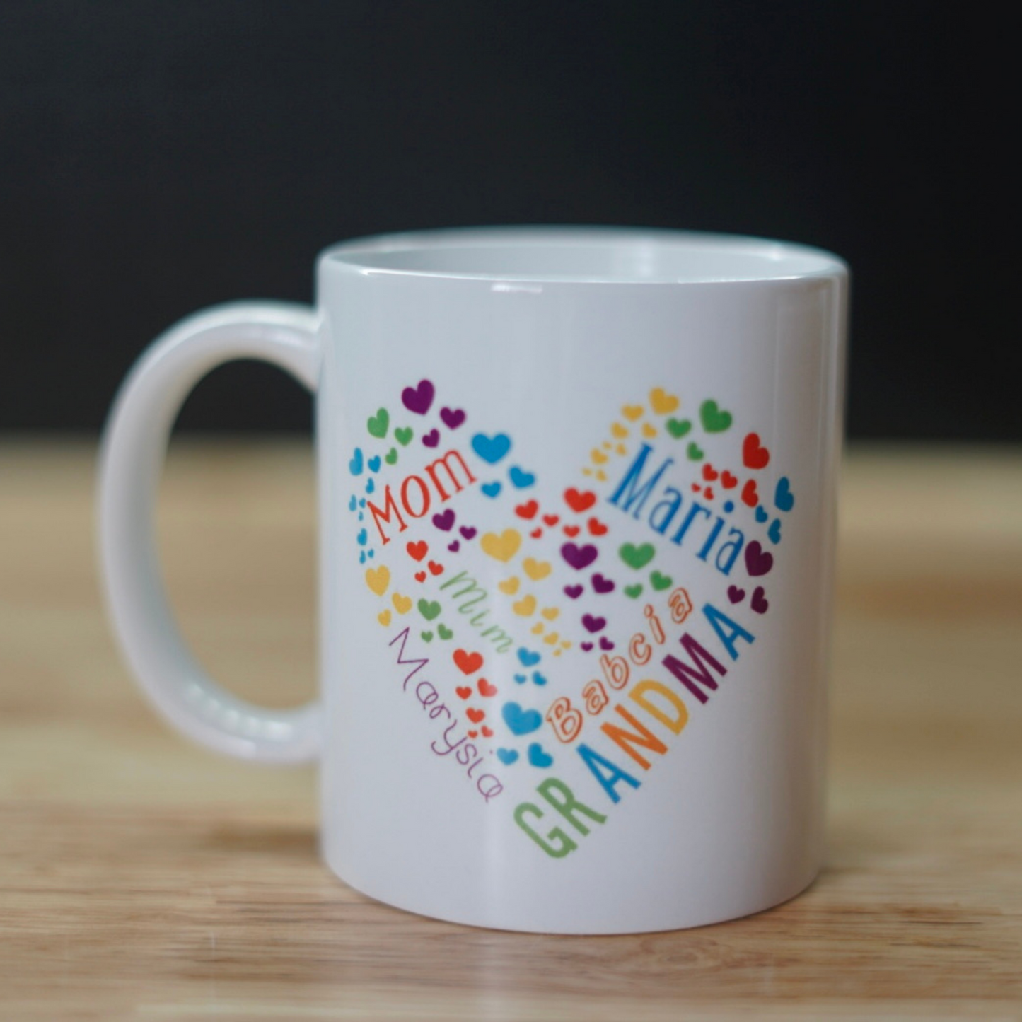 HEART NAME AND TITLE MUG