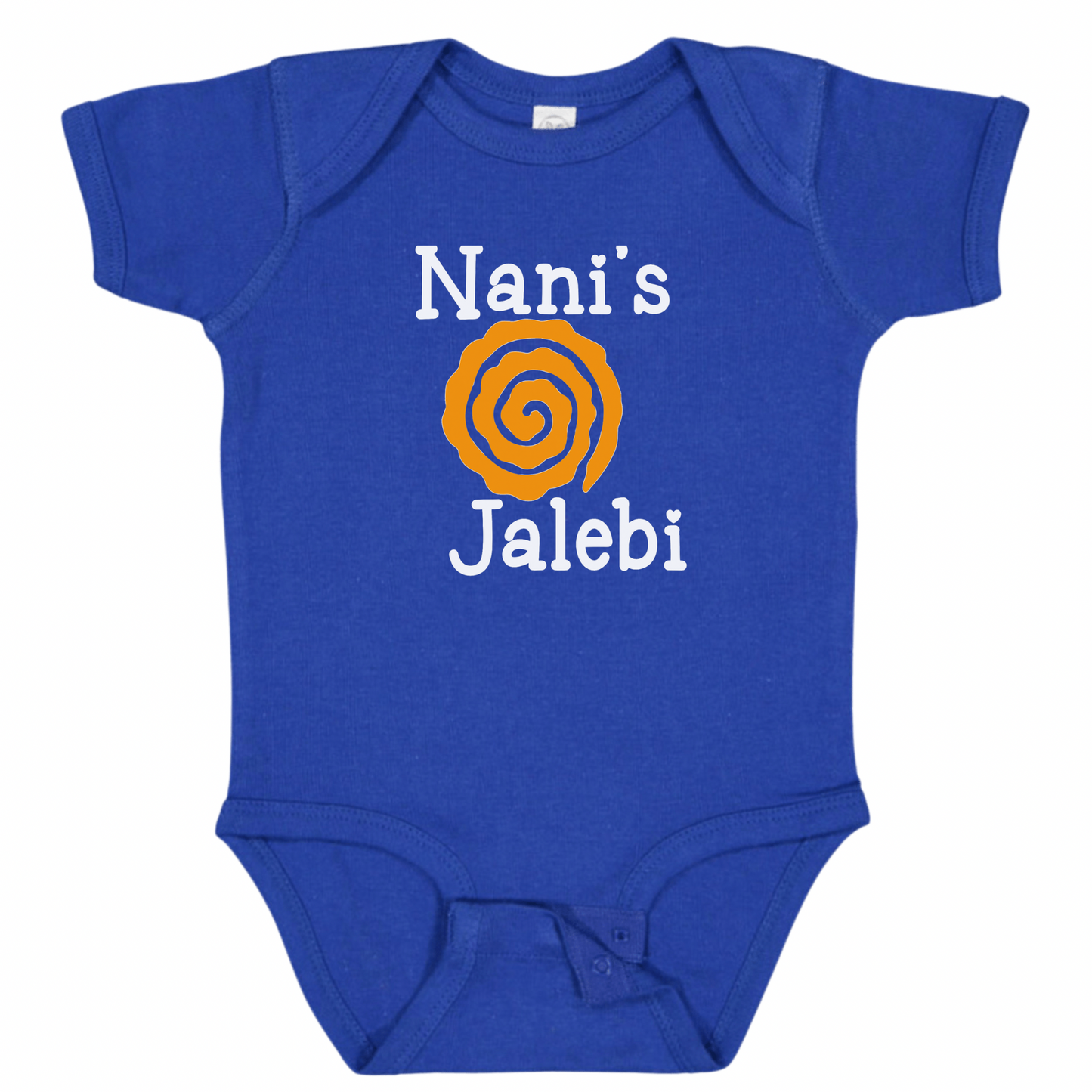 NANI’S Jalebi (White Font)- Short Sleeve Onesie
