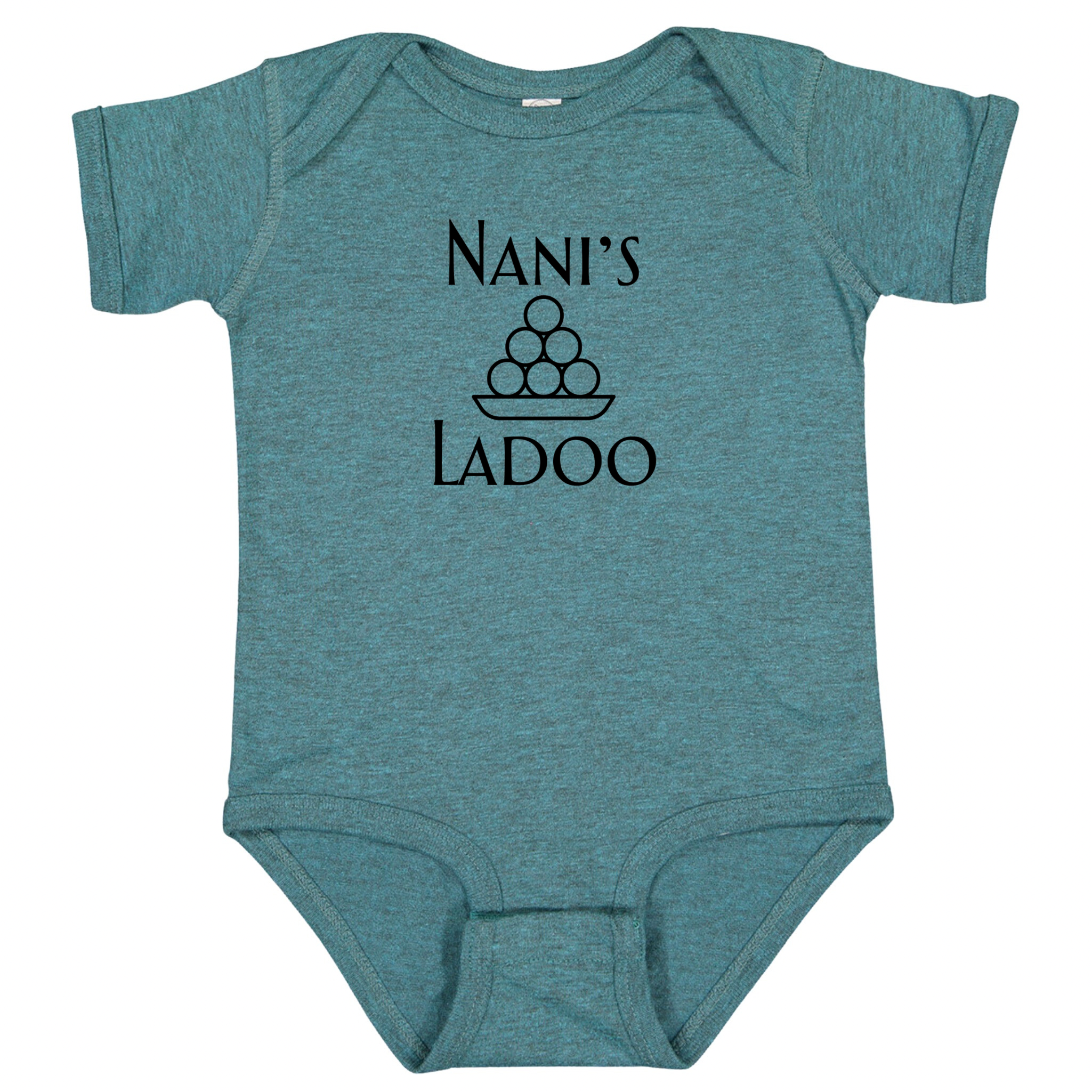 NANI S LADOO Black Font Short Sleeve Onesie Savvy Custom