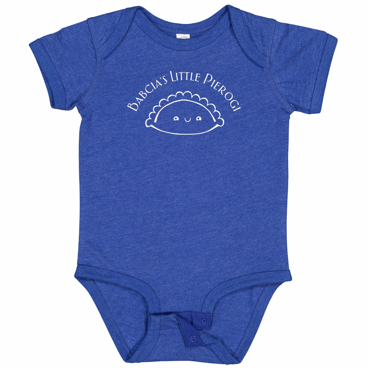BABCIA’S LITTLE PIEROGI (White Font)- Short Sleeve Onesie