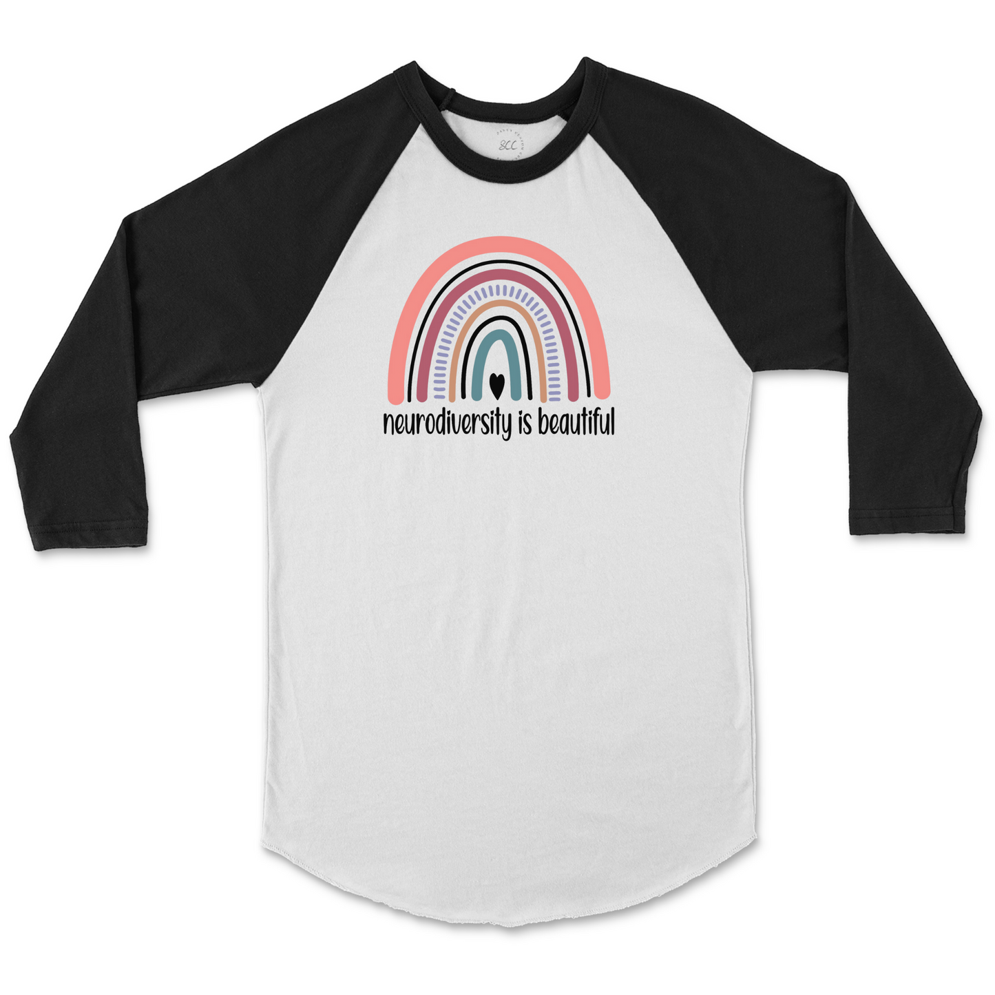NEURODIVERSITY IS BEAUTIFUL - Unisex Raglan Baseball T-Shirt