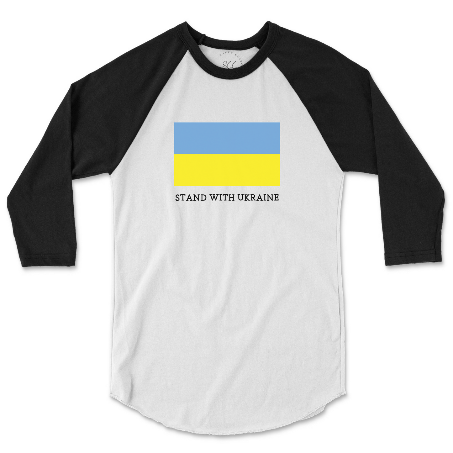 STAND WITH UKRAINE - Unisex Raglan Baseball Tee