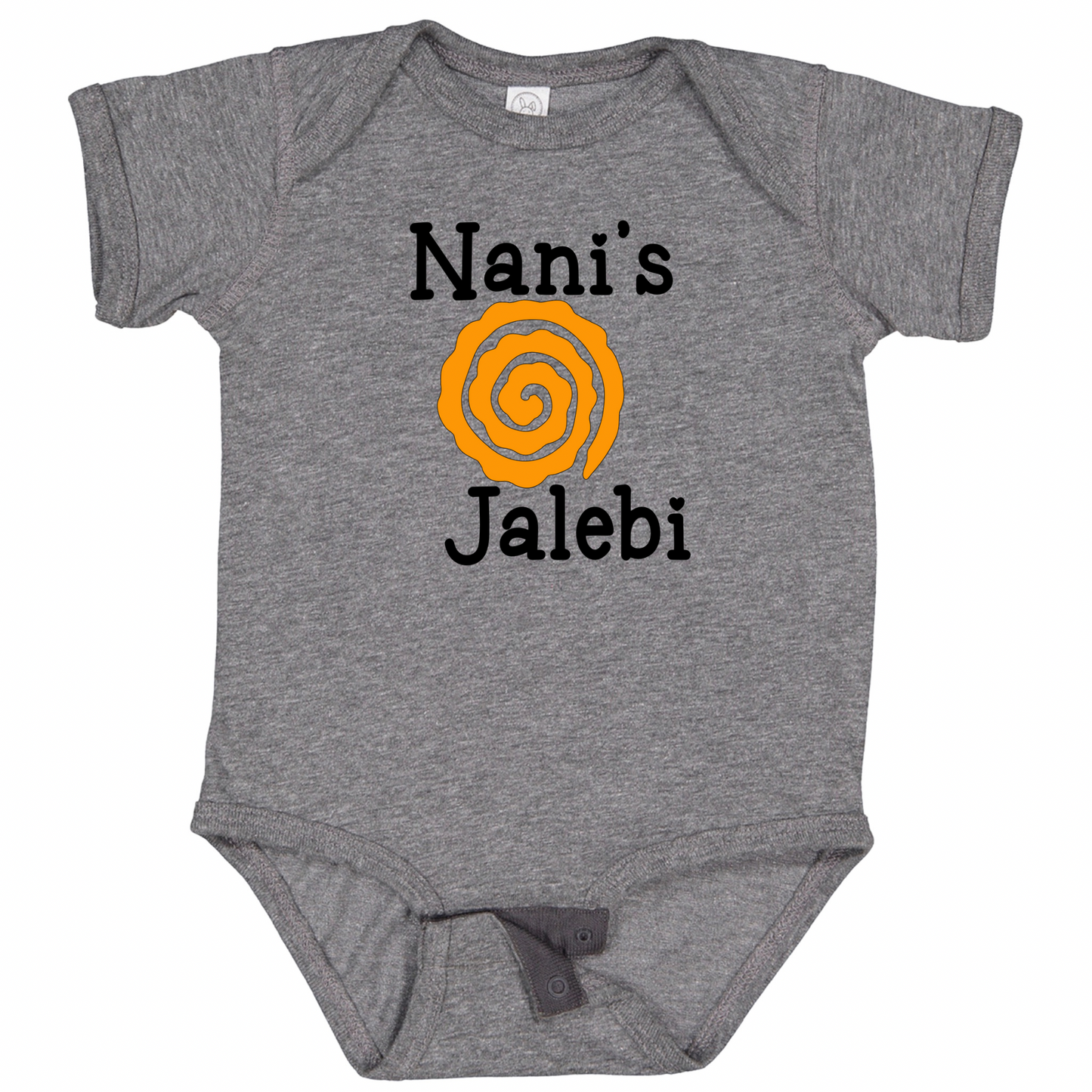 NANI’S JALEBI (Black Font) - Short Sleeve Onesie