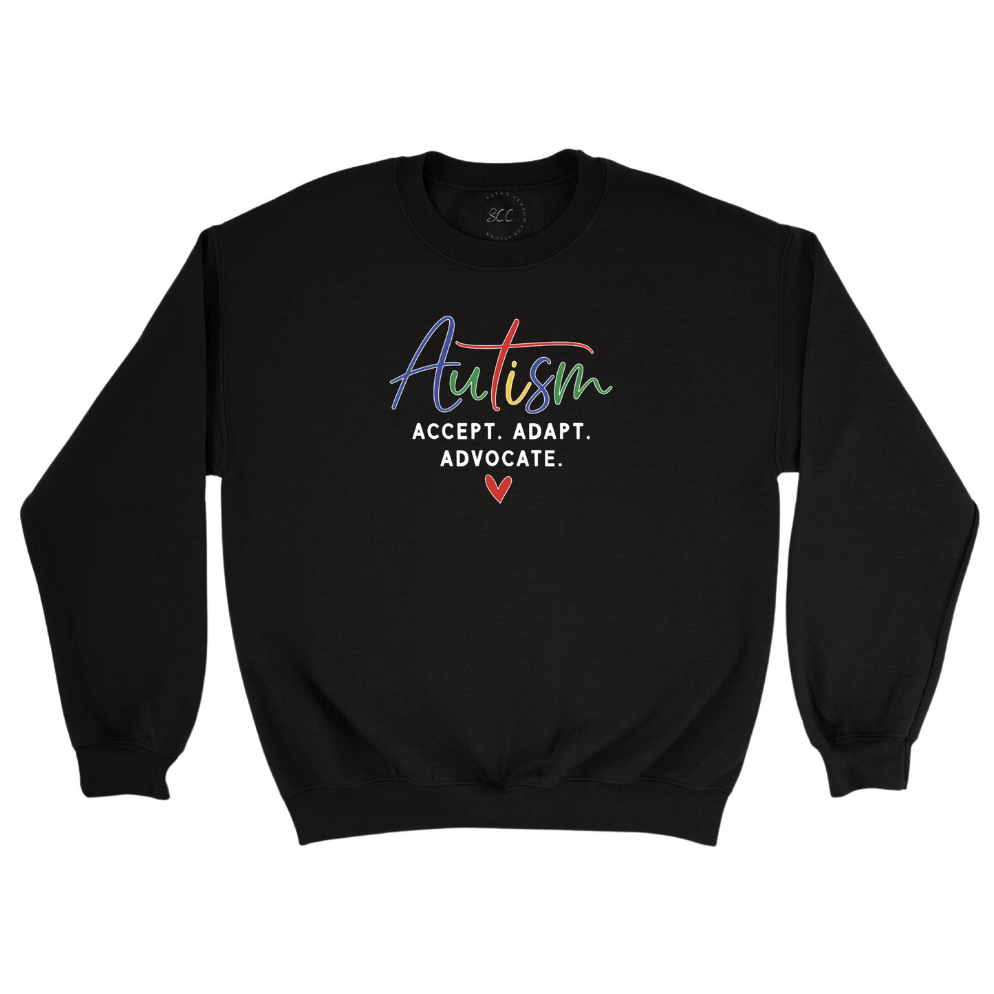 AUTISM, ACCEPT ADAPT ADVOCATE - Unisex Sweatshirt