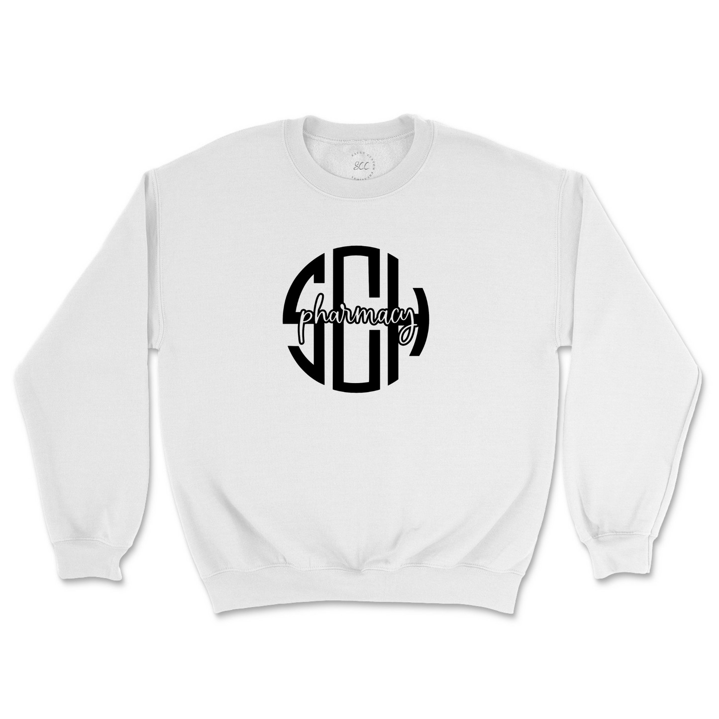 CUSTOM MONOGRAM with NAME or UNIT (full front image) - Unisex Sweatshirt