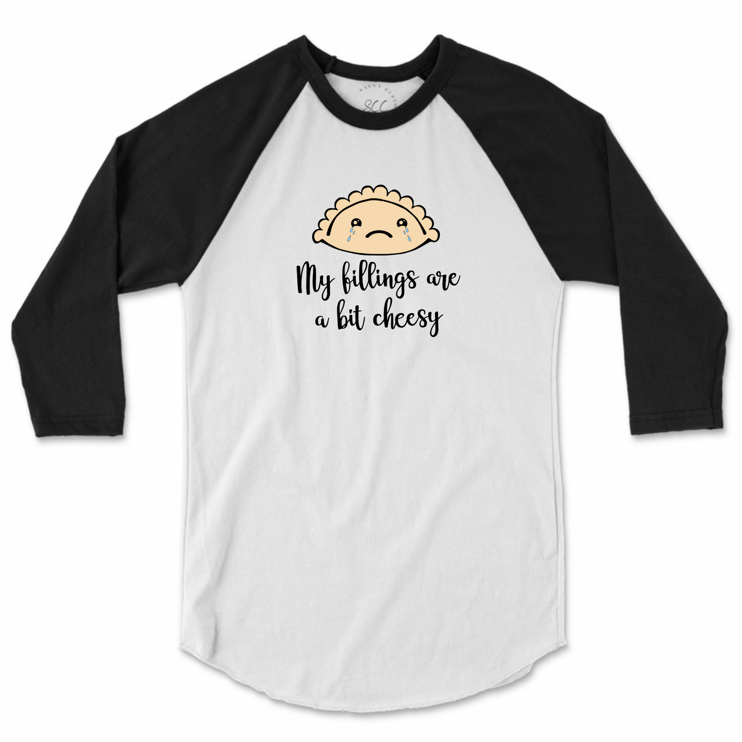 My fillings are a bit cheesy - Unisex Raglan Baseball T-Shirt