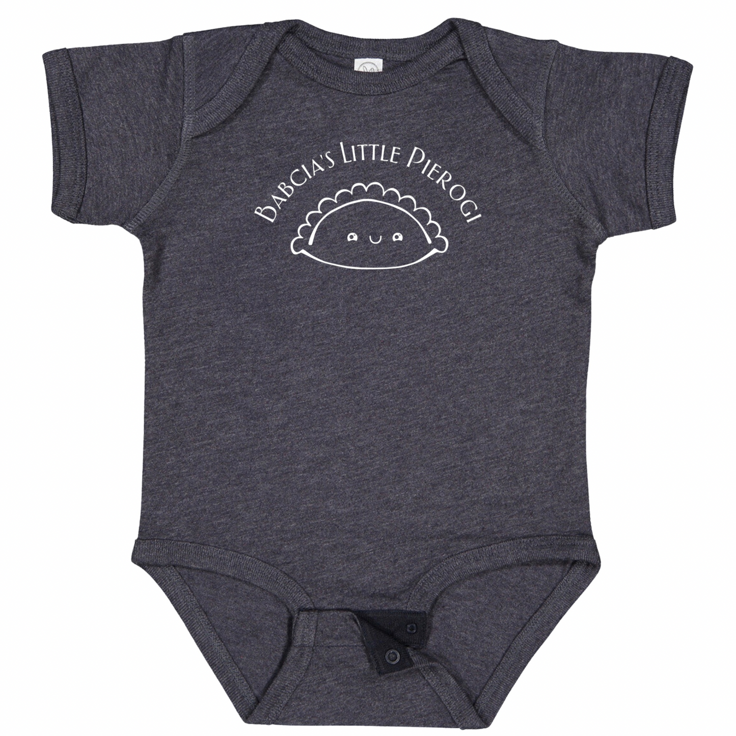 BABCIA’S LITTLE PIEROGI (White Font)- Short Sleeve Onesie