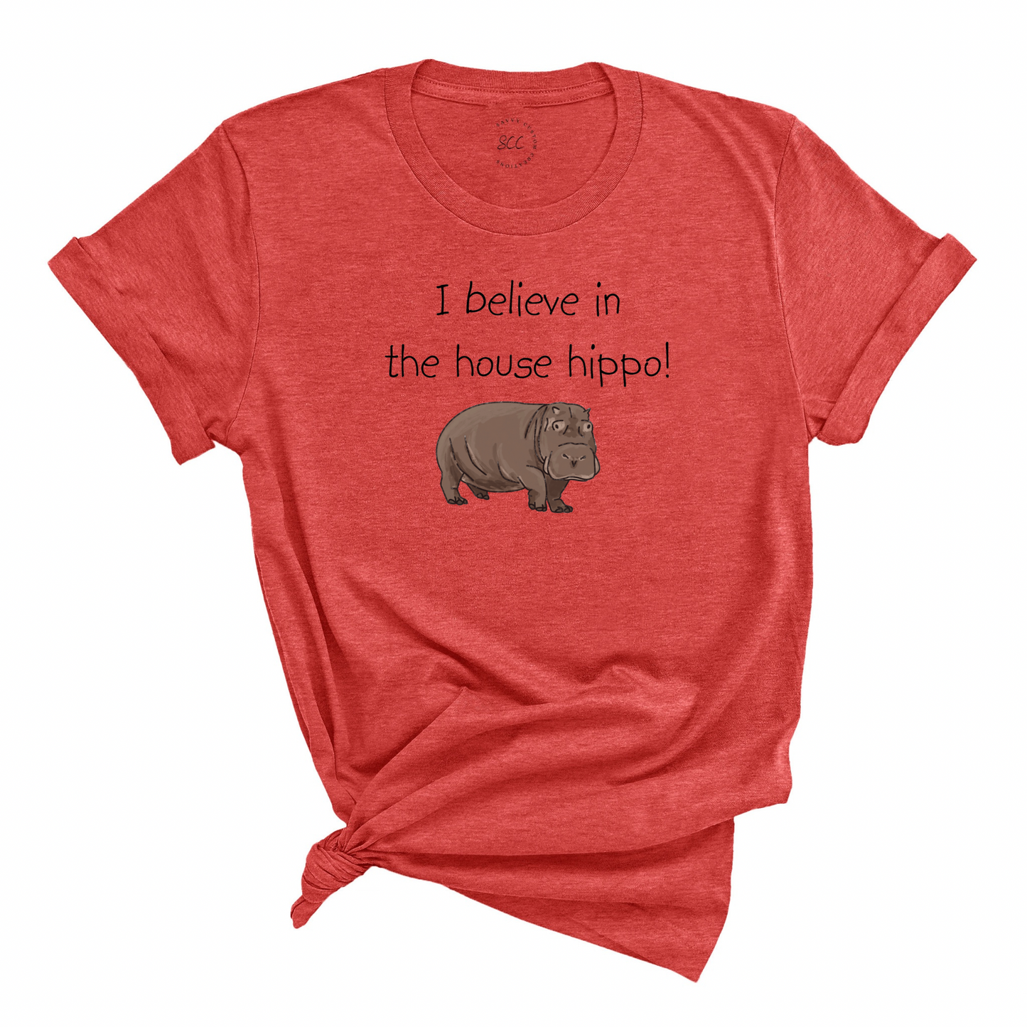 I BELIEVE IN THE HOUSE HIPPO! - Unisex Crewneck T-Shirt