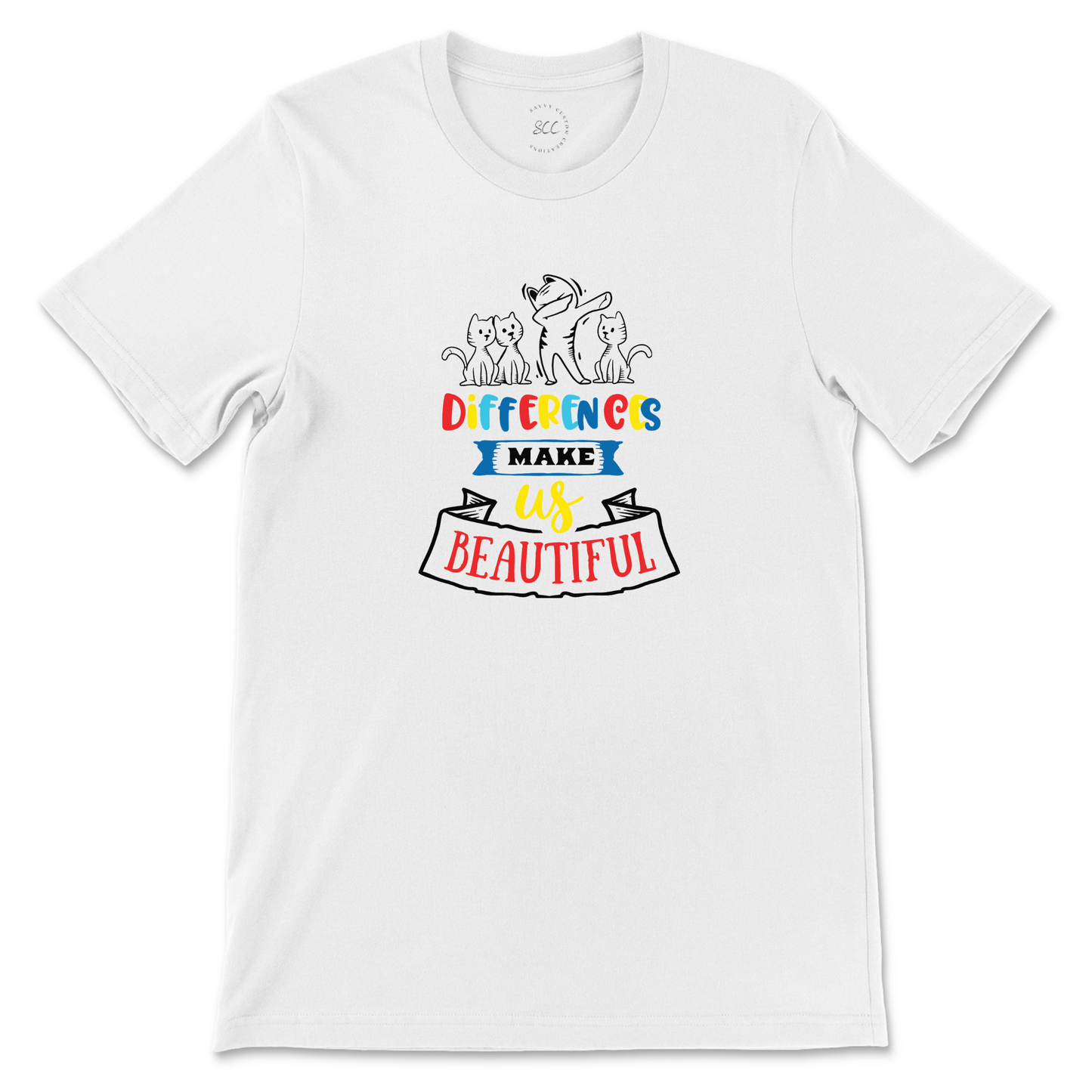 DIFFERENCES MAKE US BEAUTIFUL - Unisex Crewneck T-Shirt
