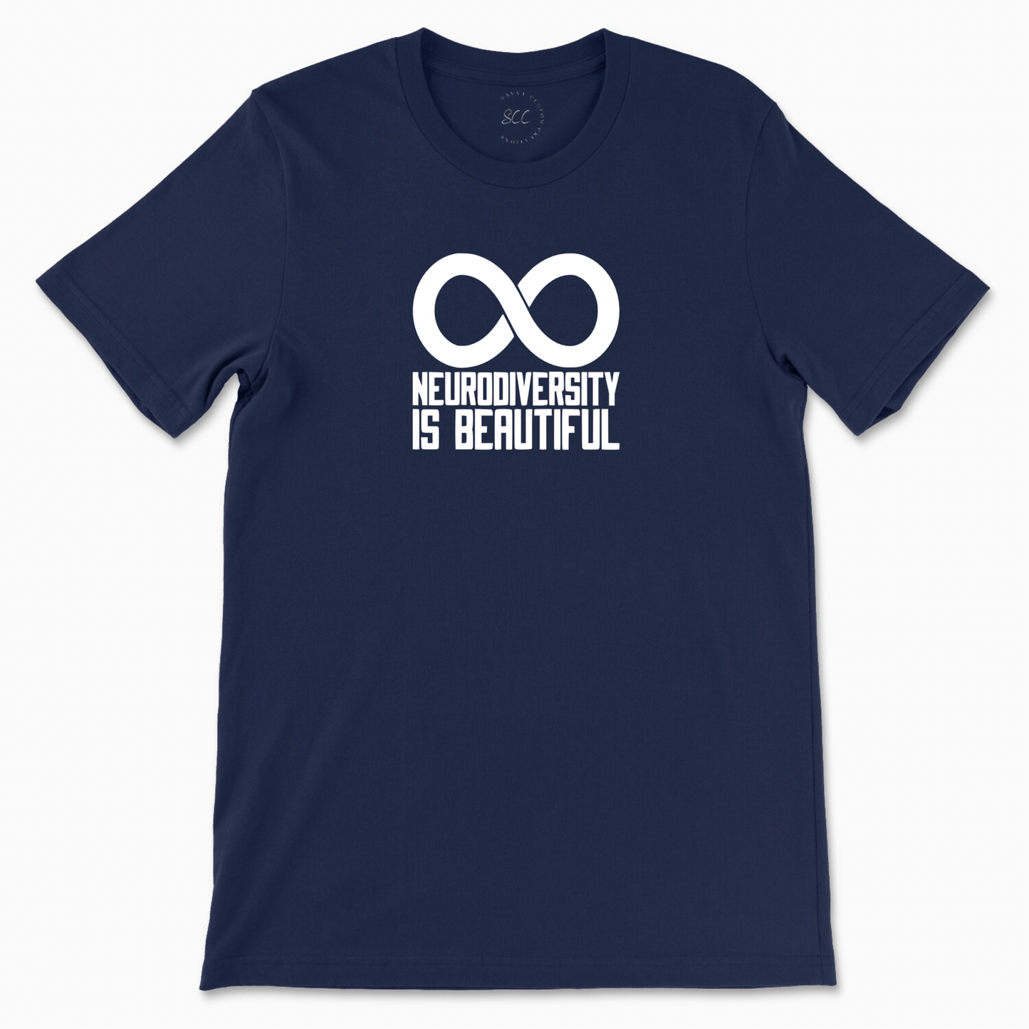 NEURODIVERSITY IS BEAUTIFUL (white font) - Unisex crewneck T-shirt