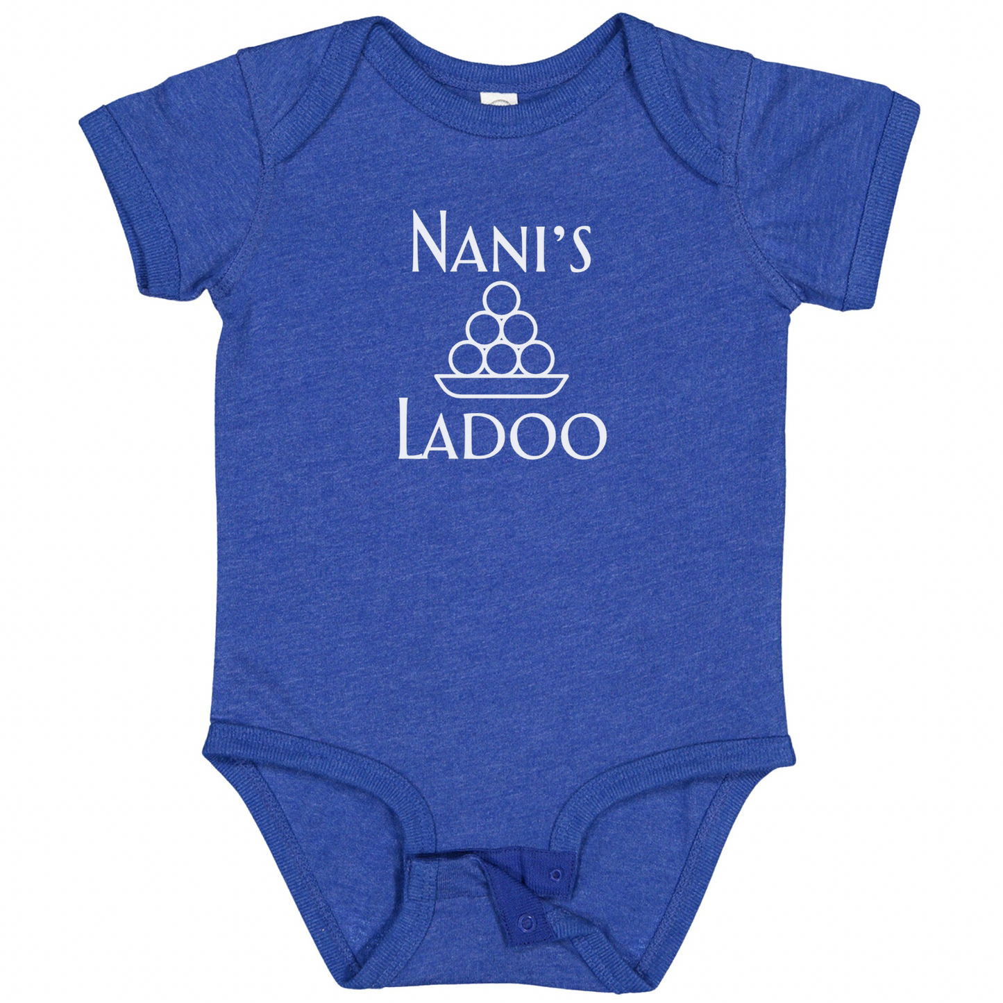 NANI’S LADOO (White Font)- Short Sleeve Onesie