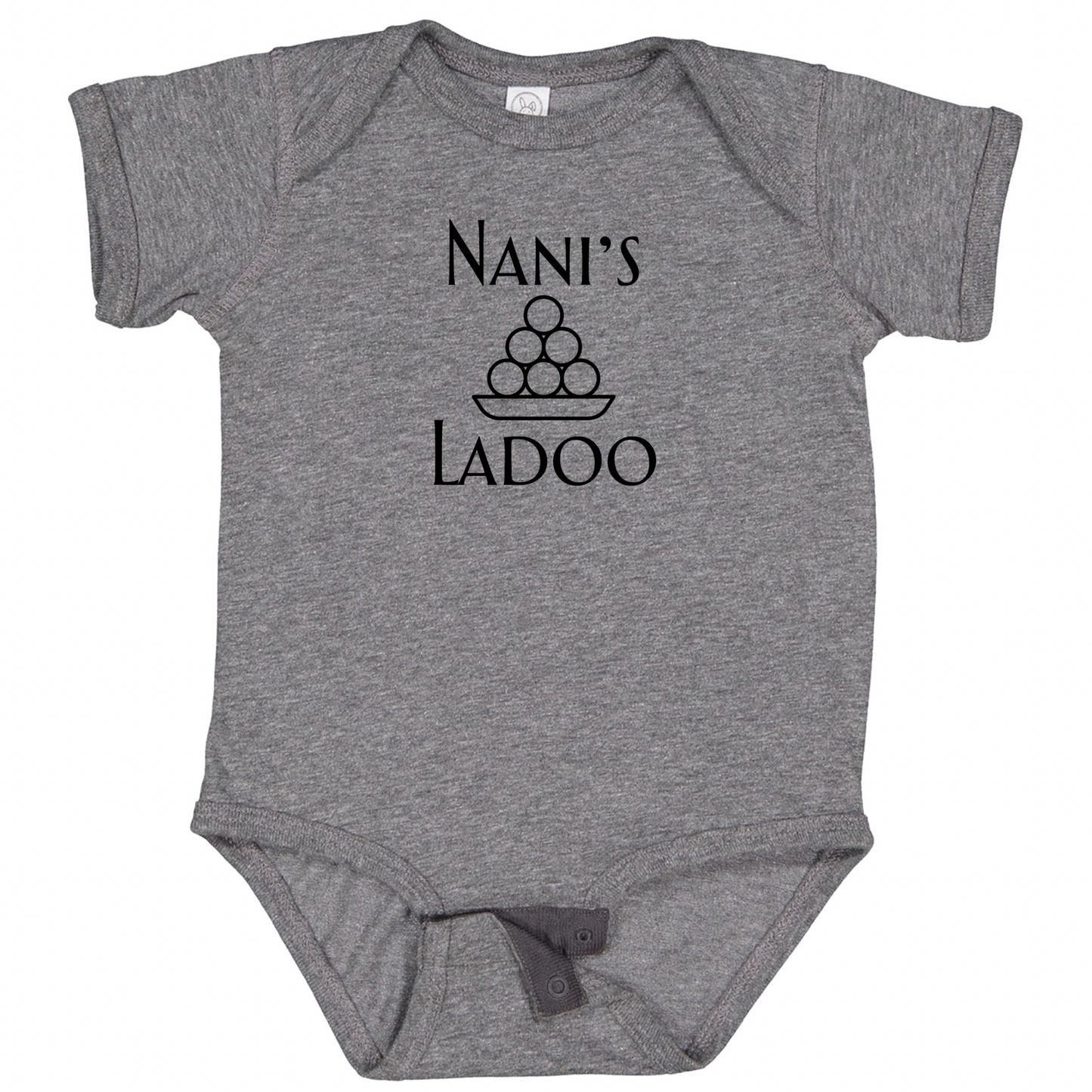 NANI’S LADOO (Black Font) - Short Sleeve Onesie
