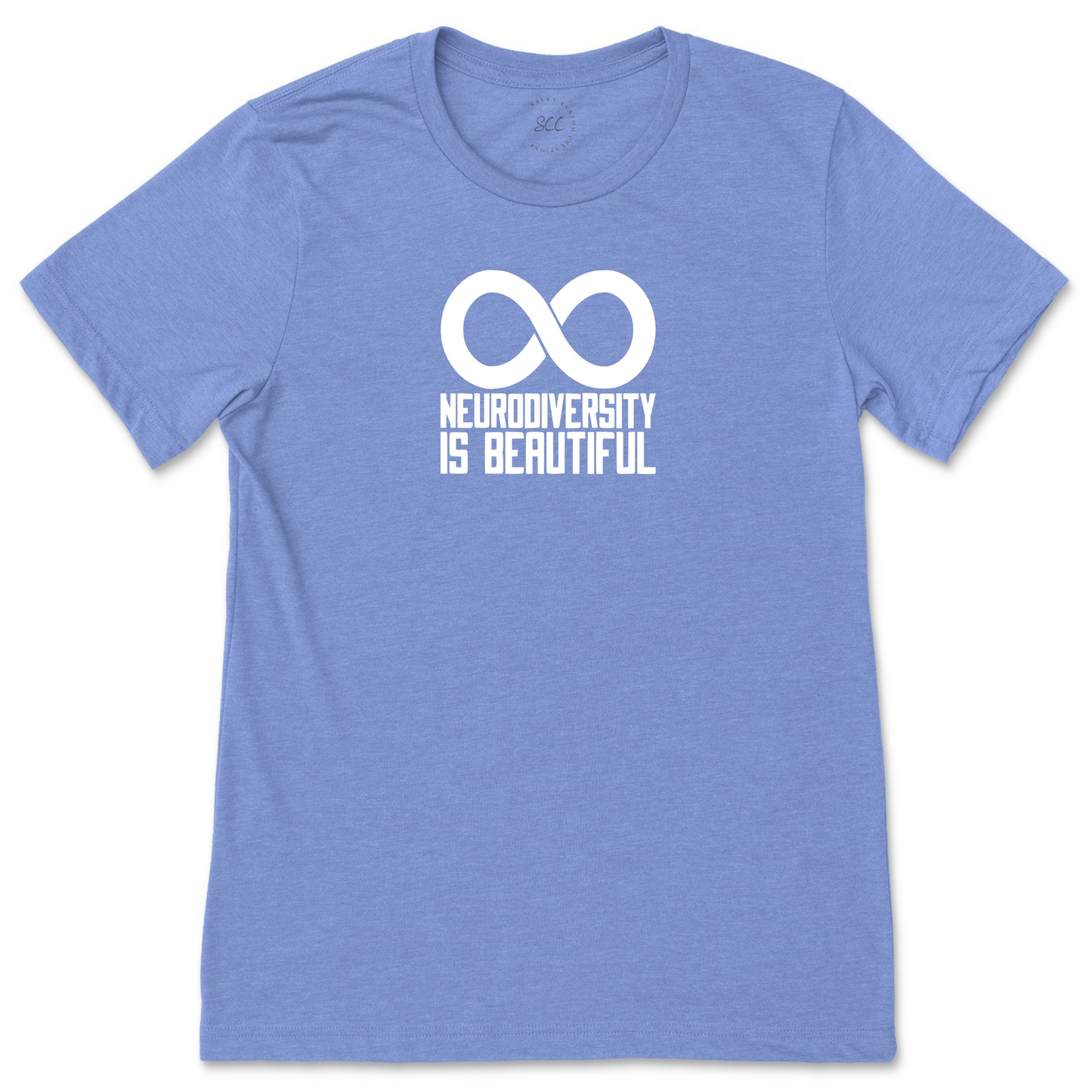NEURODIVERSITY IS BEAUTIFUL (white font) - Unisex crewneck T-shirt