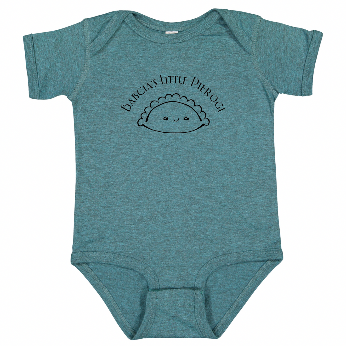 BABCIA’S LITTLE PIEROGI (Black Font) - Short Sleeve Onesie