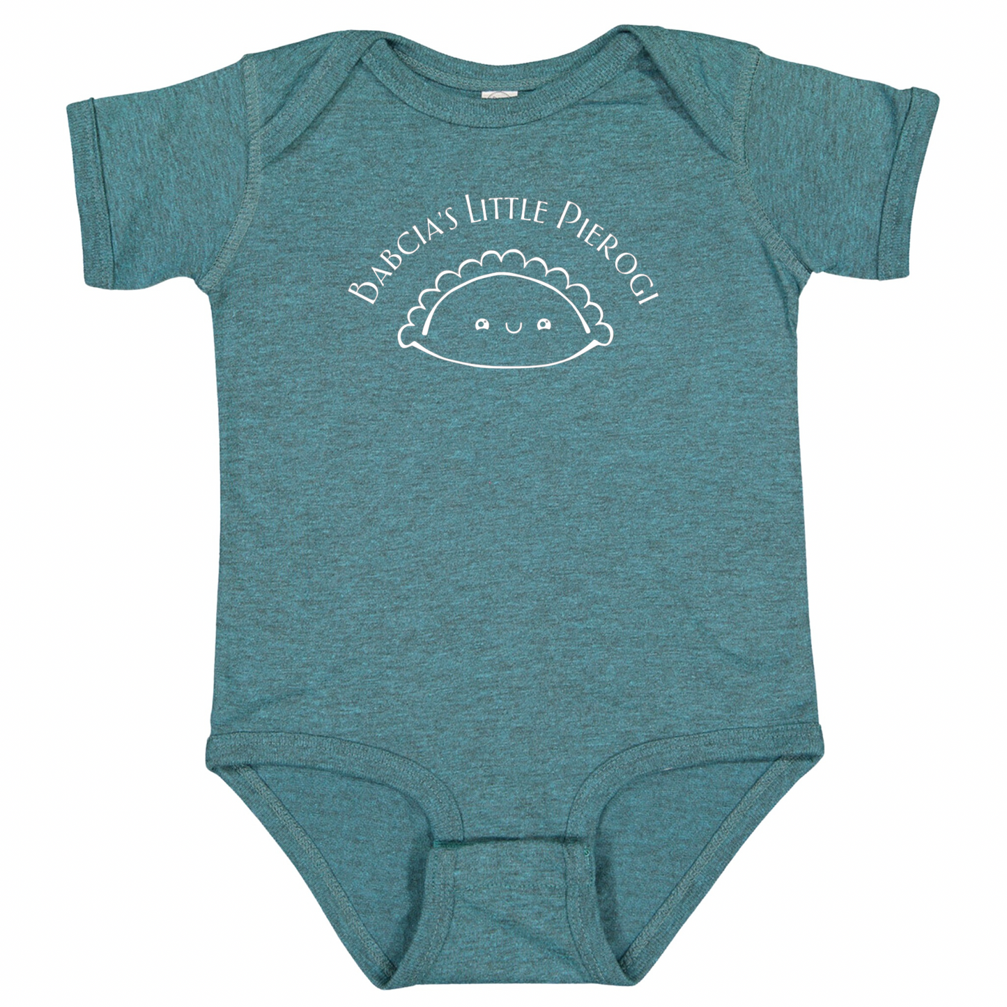 BABCIA’S LITTLE PIEROGI (White Font)- Short Sleeve Onesie