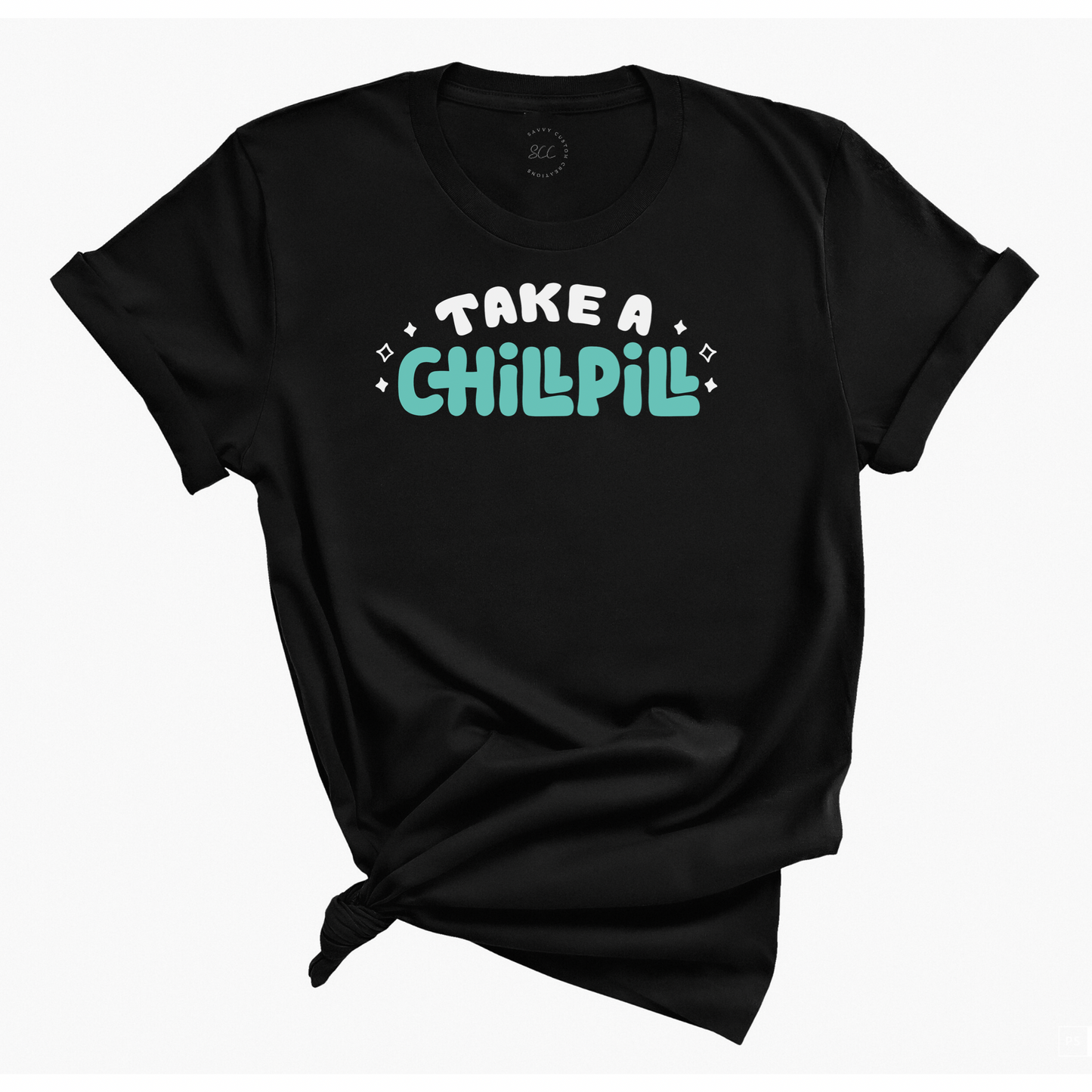 TAKE A CHILL PILL - Unisex Crewneck T-Shirt