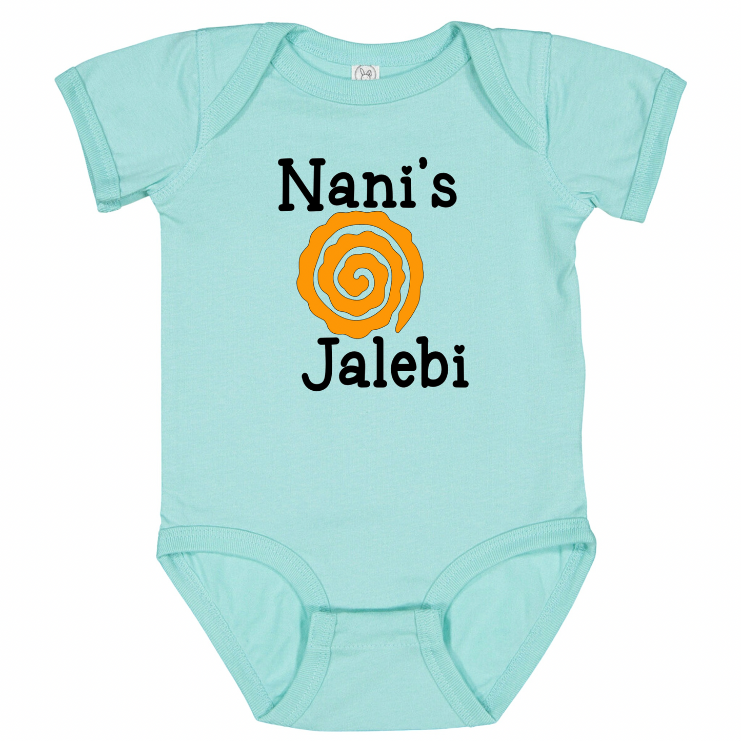 NANI’S JALEBI (Black Font) - Short Sleeve Onesie
