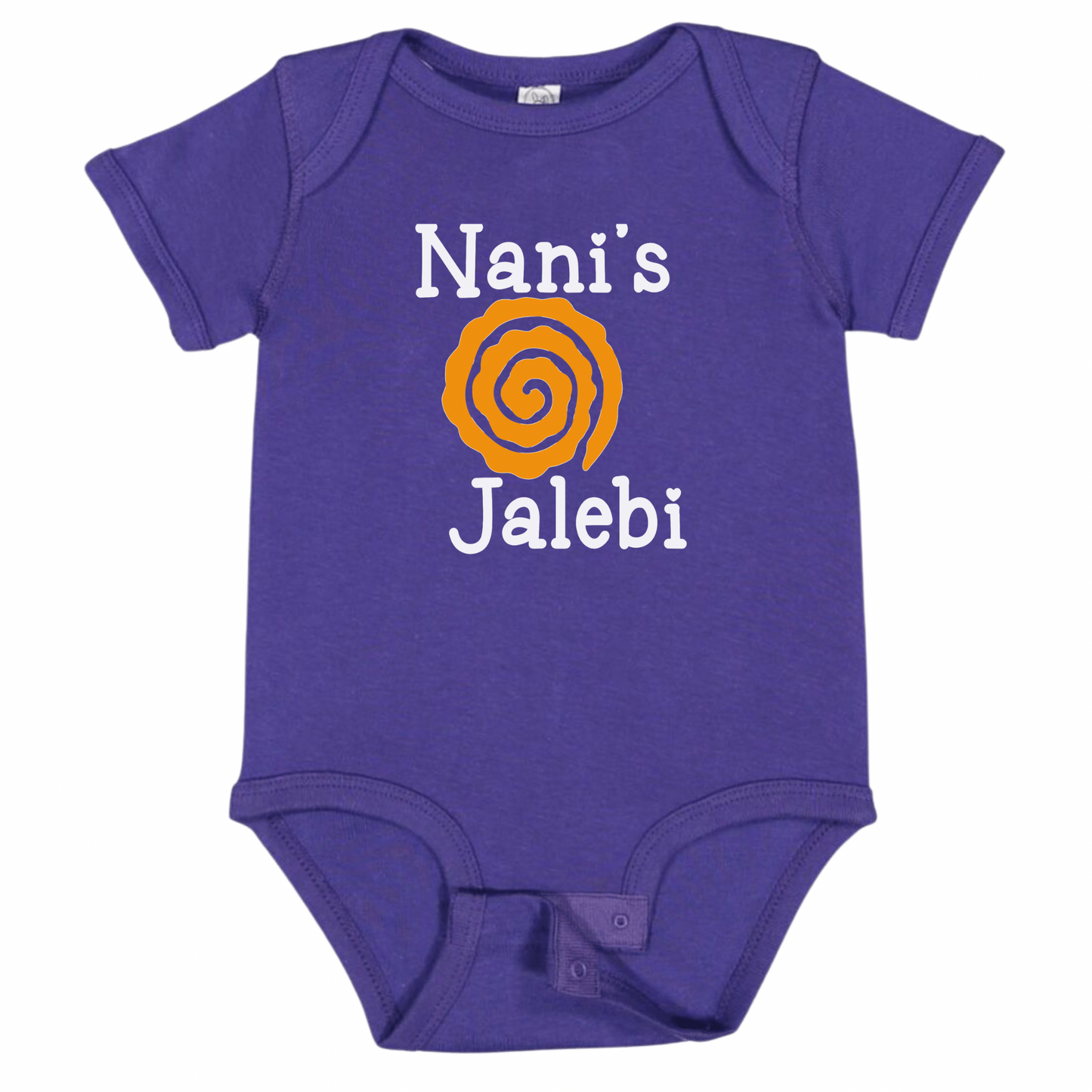 NANI’S Jalebi (White Font)- Short Sleeve Onesie