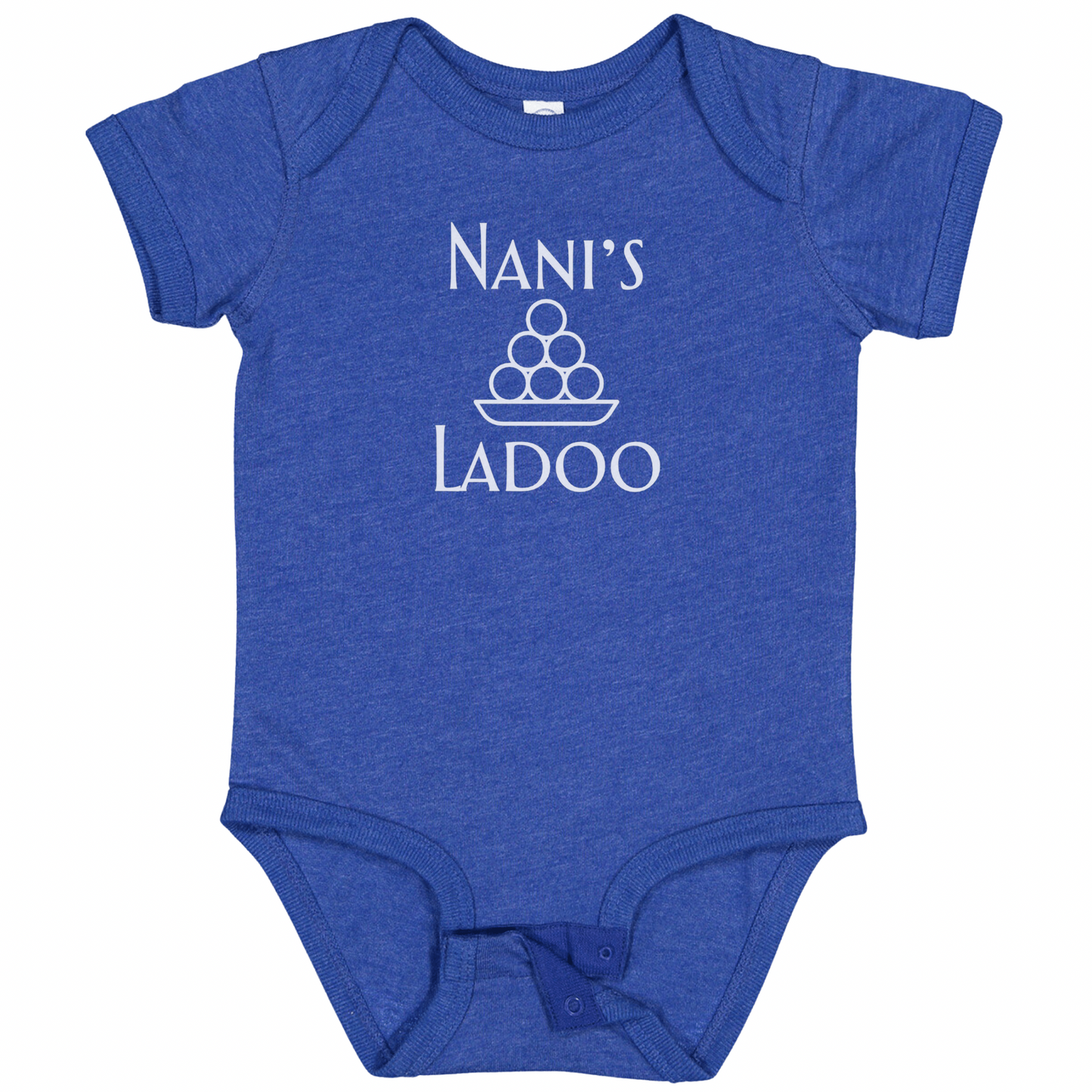 NANI’S LADOO (White Font)- Short Sleeve Onesie