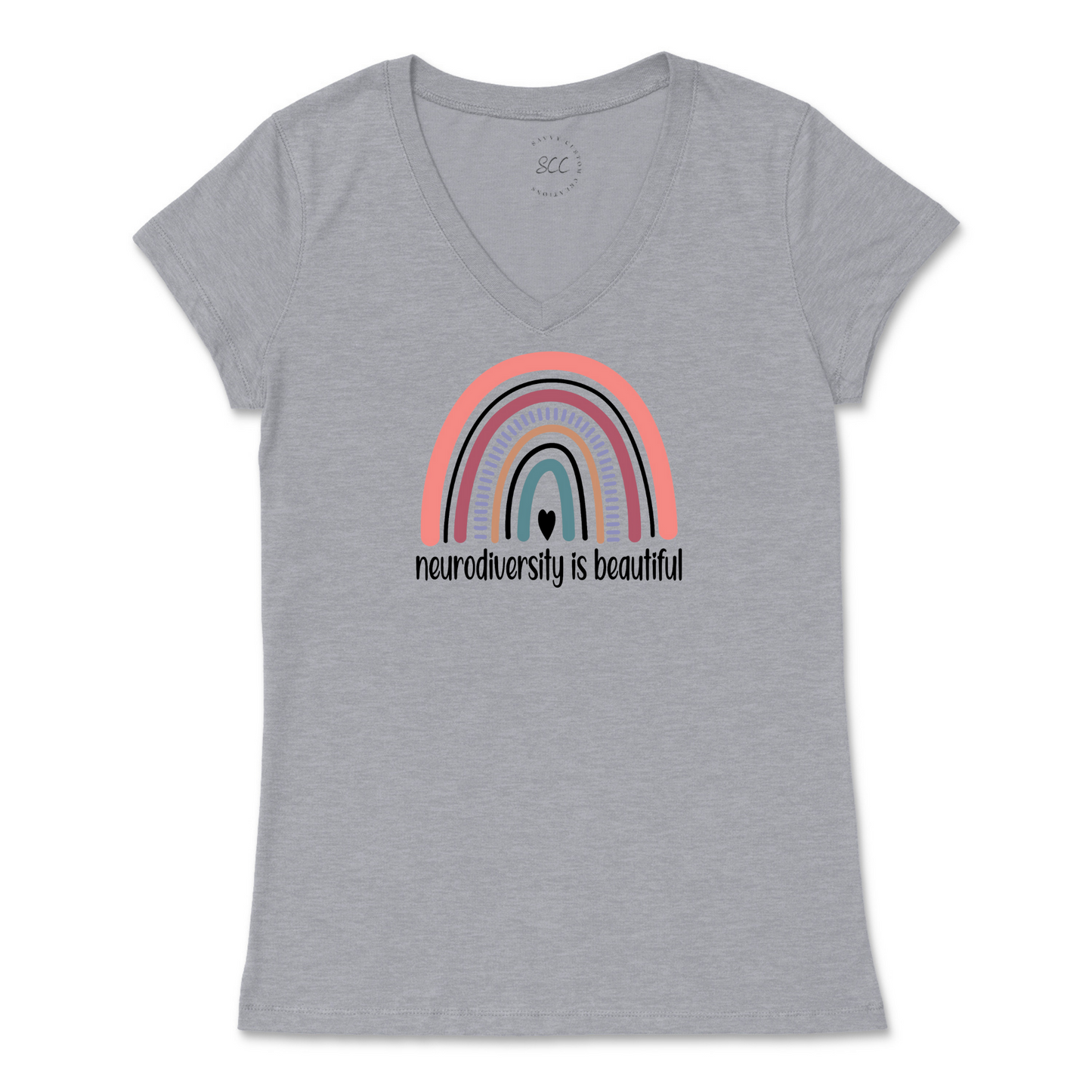NEURODIVERSITY IS BEAUTIFUL- Women’s Vneck T-Shirt