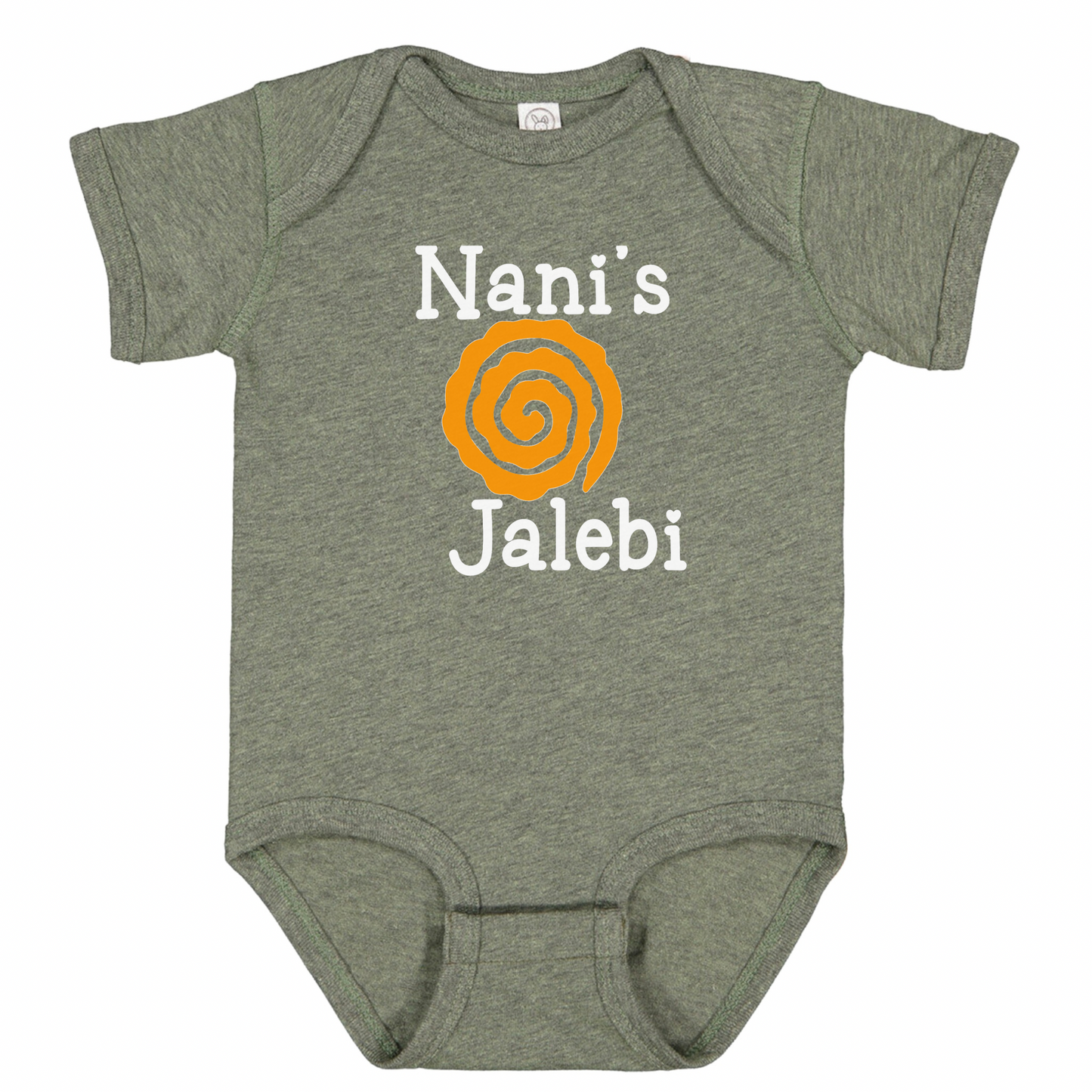 NANI’S Jalebi (White Font)- Short Sleeve Onesie