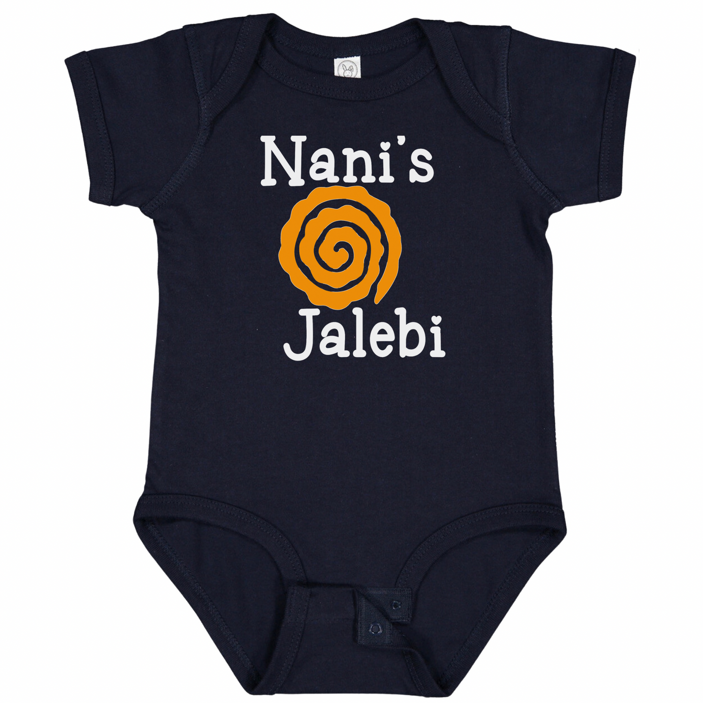 NANI’S Jalebi (White Font)- Short Sleeve Onesie