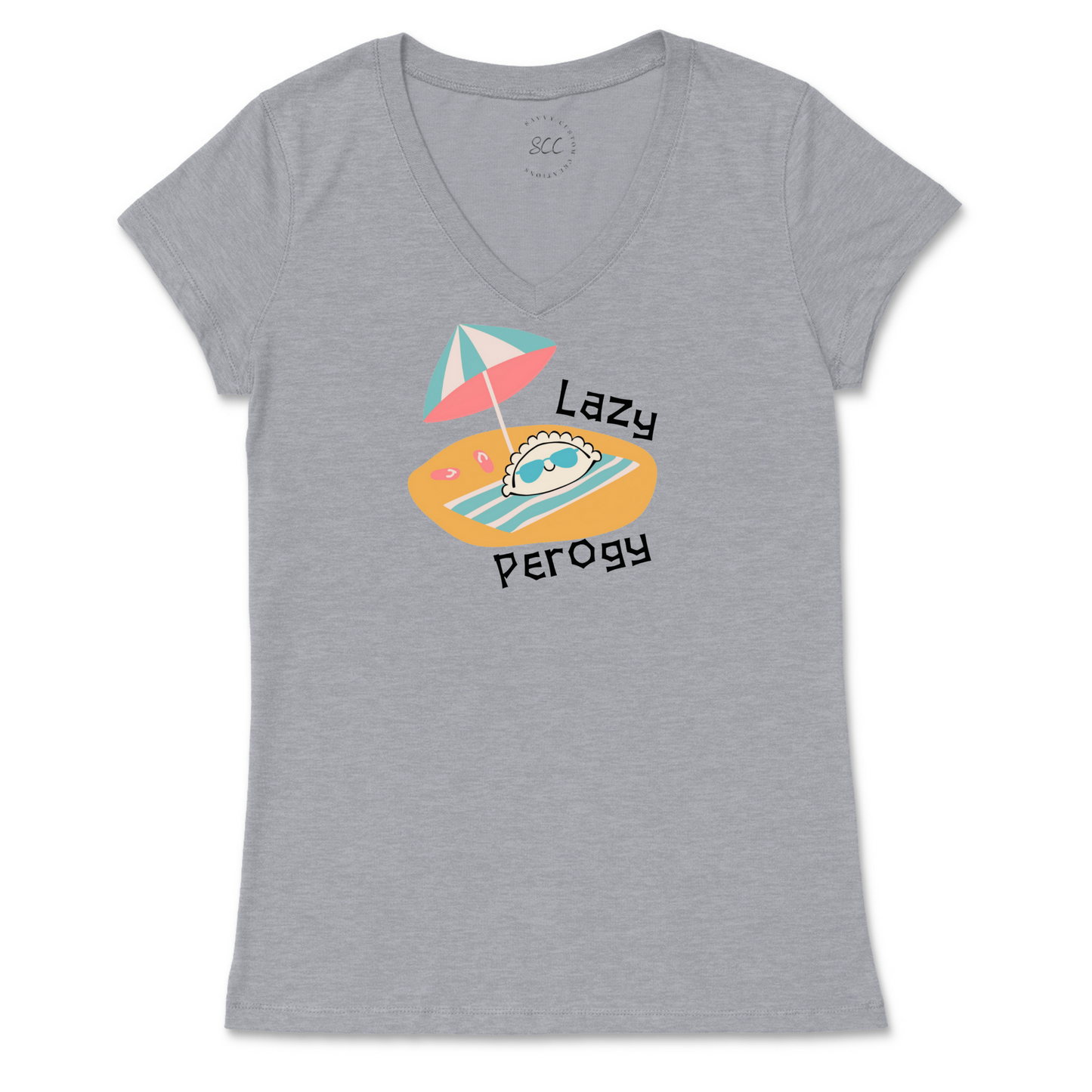 Lazy Perogy - Women’s VNeck T-Shirt