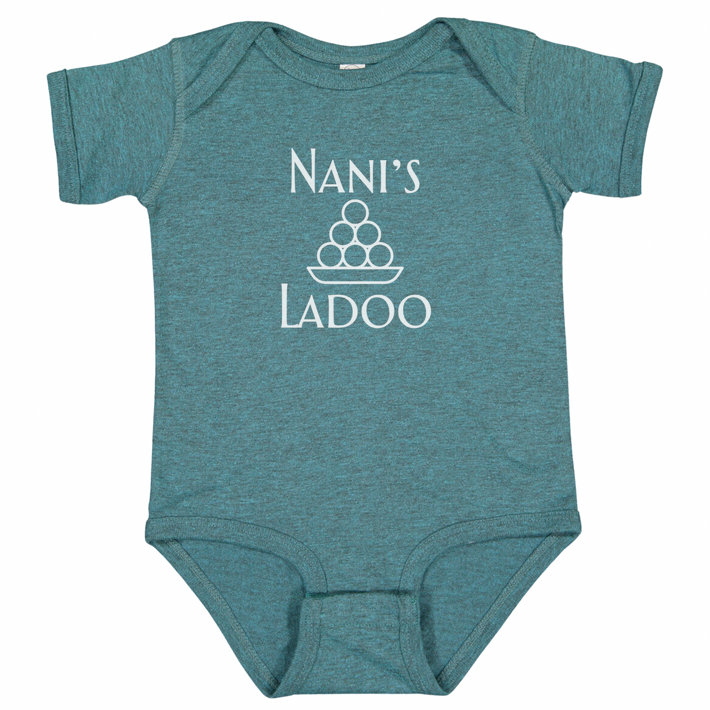 NANI’S LADOO (White Font)- Short Sleeve Onesie