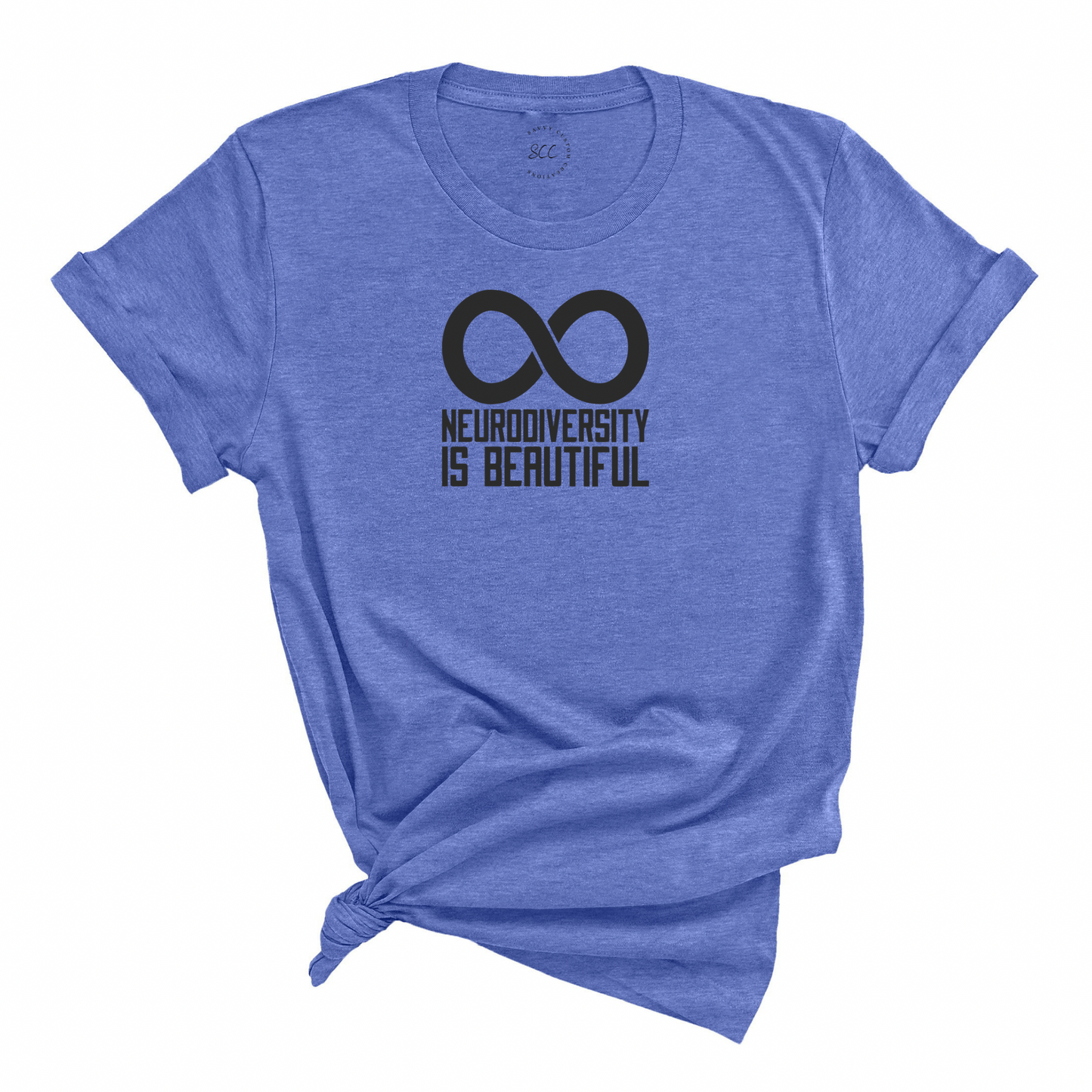 NEURODIVERSITY IS BEAUTIFUL (black font) - Unisex crewneck T-shirt