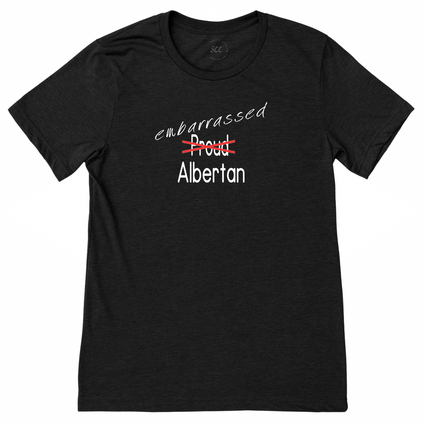 EMBARRASSED ALBERTAN - Unisex Crewneck T-Shirt