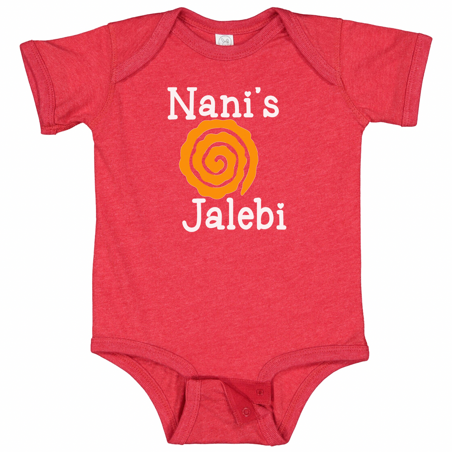 NANI’S Jalebi (White Font)- Short Sleeve Onesie