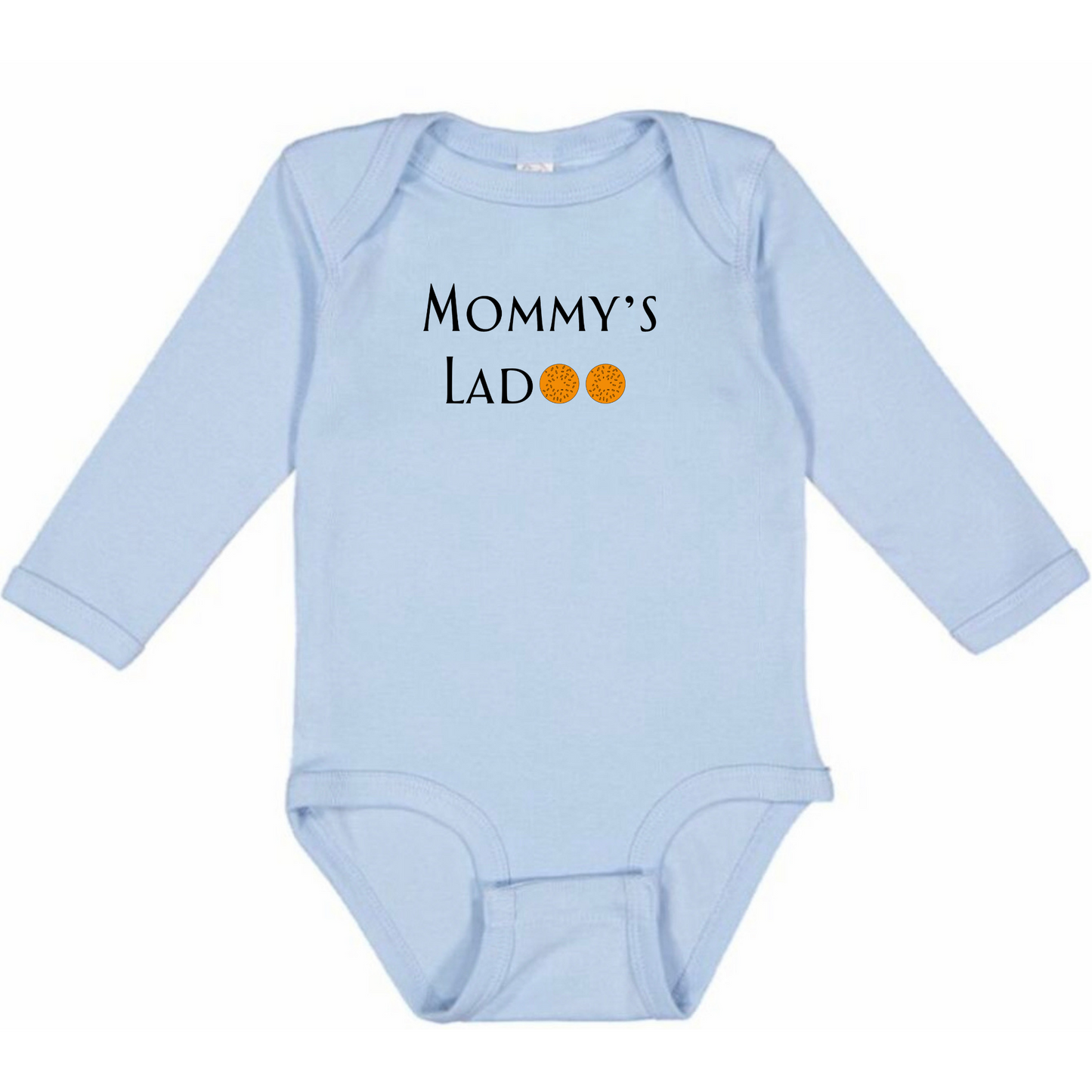 MOMMY'S LADOO (Black Font) - Long Sleeve Onesie