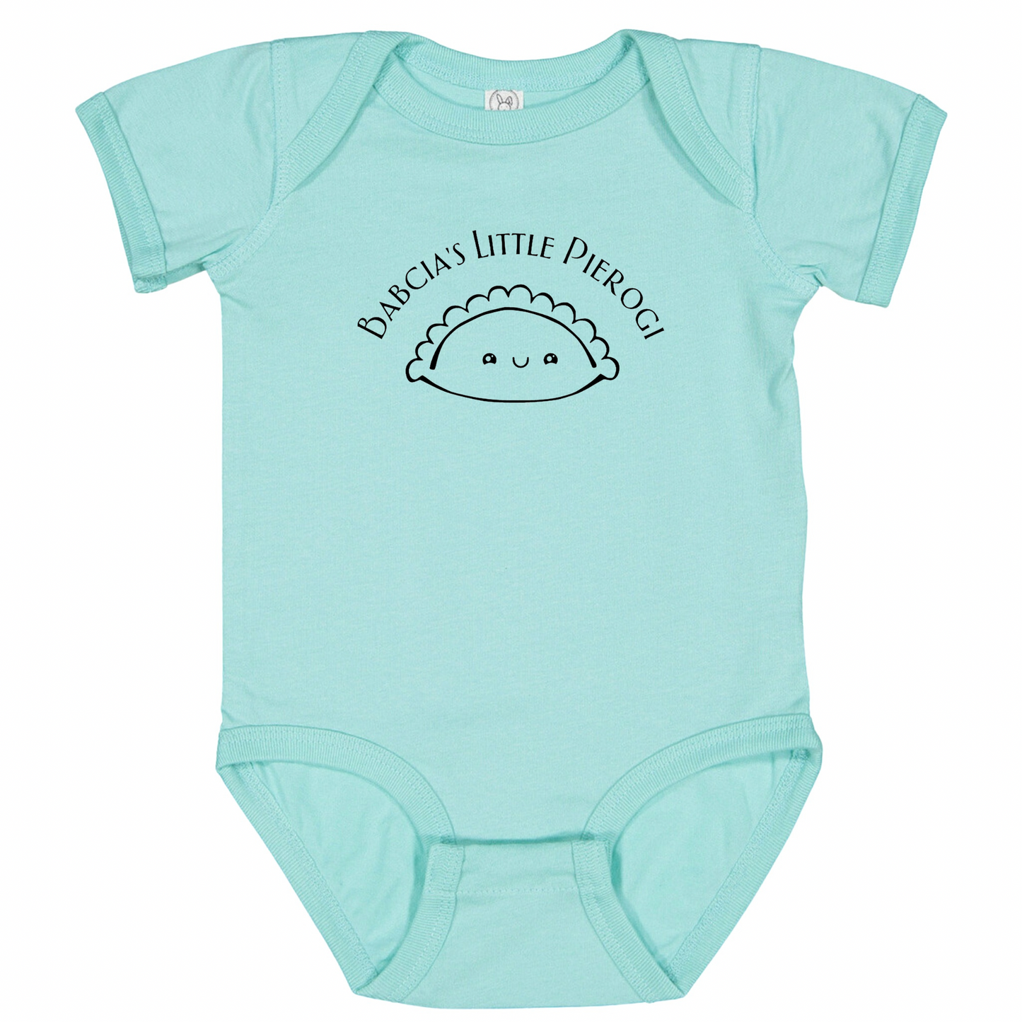 BABCIA’S LITTLE PIEROGI (Black Font) - Short Sleeve Onesie