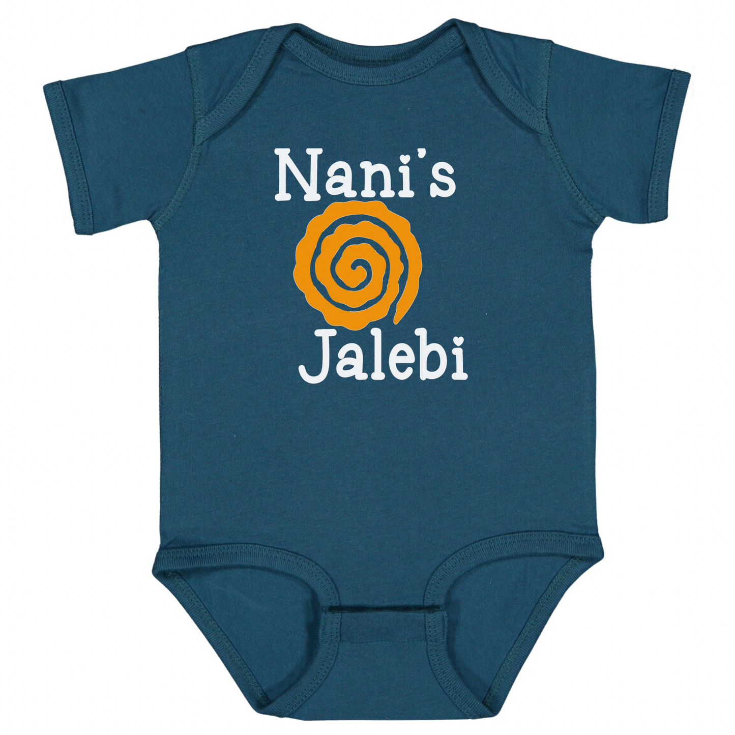 NANI’S Jalebi (White Font)- Short Sleeve Onesie