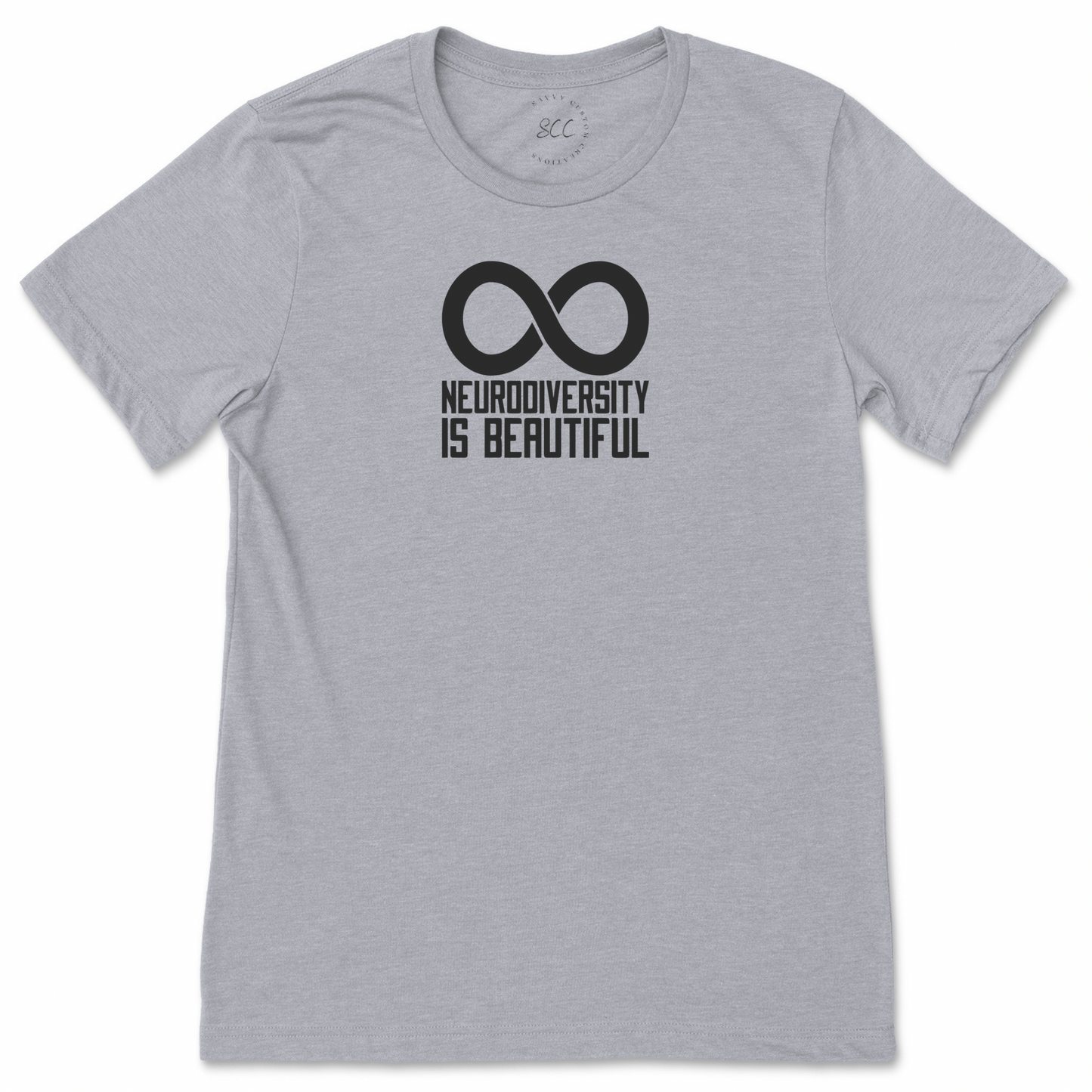 NEURODIVERSITY IS BEAUTIFUL (black font) - Unisex crewneck T-shirt