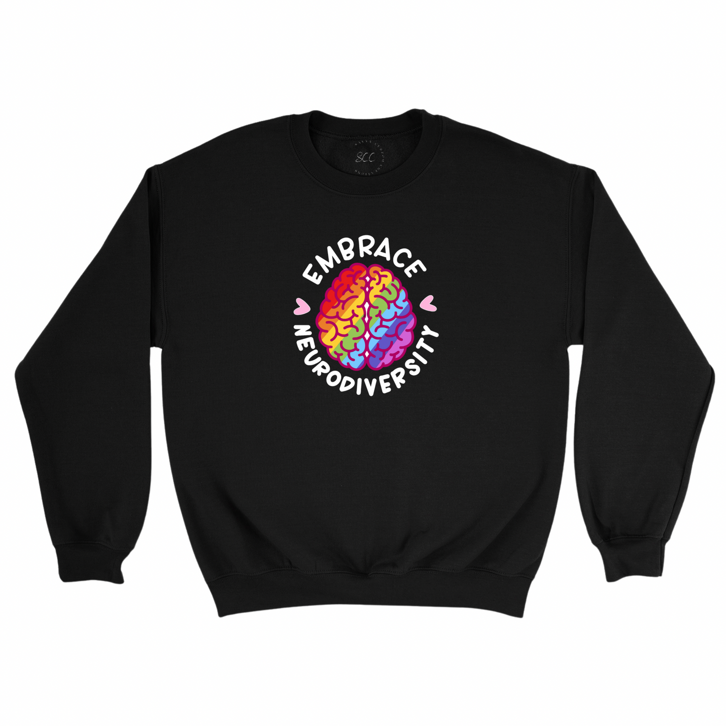 EMBRACE NURODIVERSITY GLITTER BRAIN - Unisex Sweatshirt