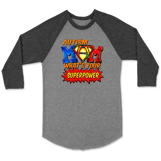 AUTISM MOM - Unisex Raglan Baseball T-Shirt