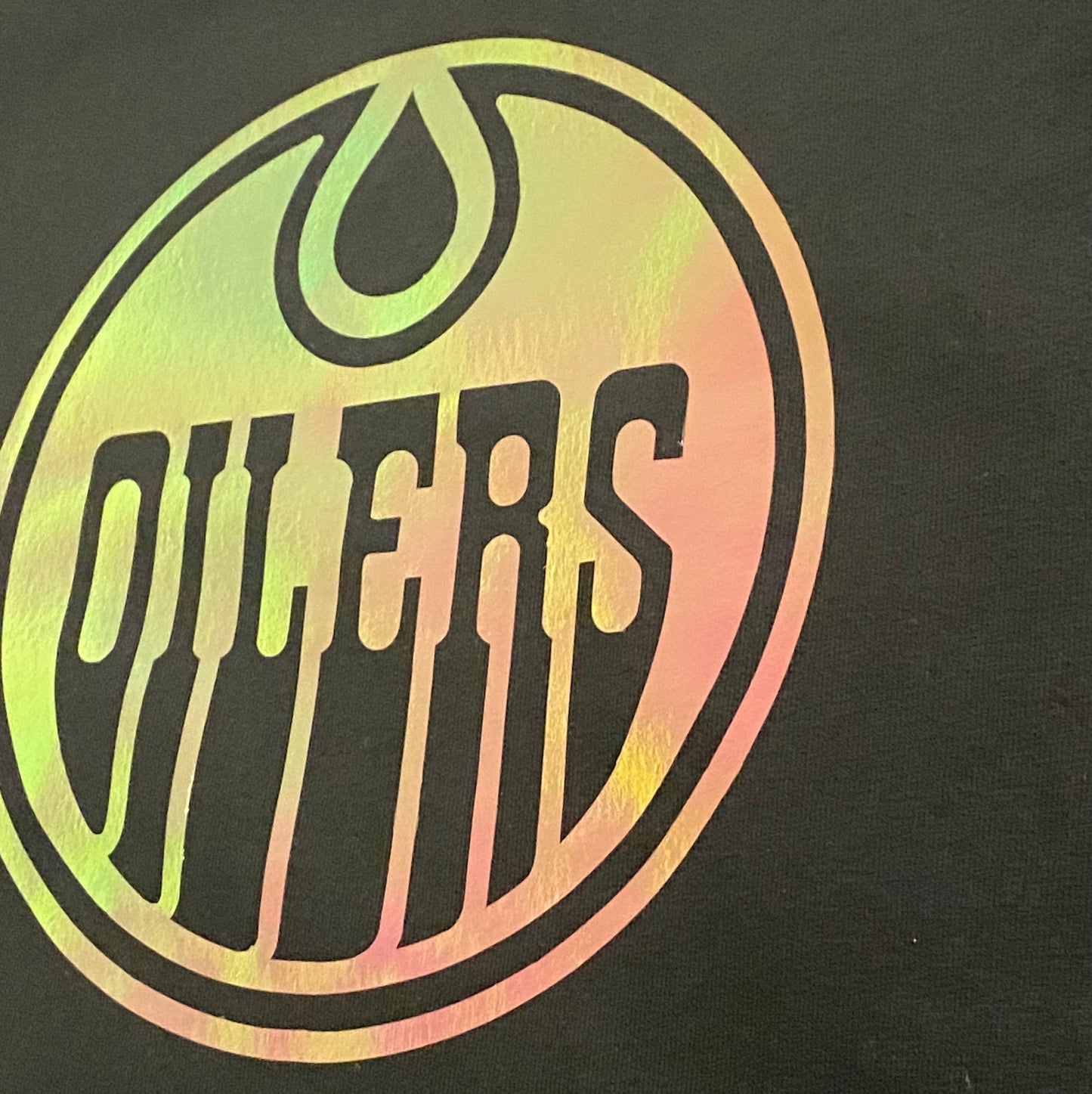 Oilers Premium Holographic Unisex Long Sleeve T-Shirt