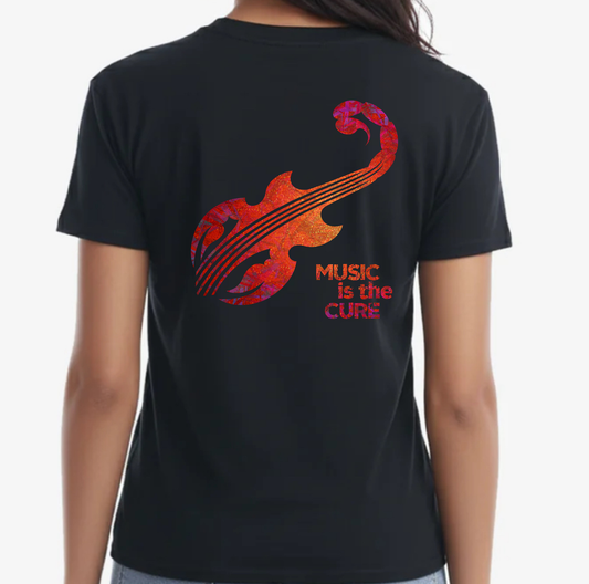 The Silver Scorpions Band - Black Ladies Crewneck T-Shirt