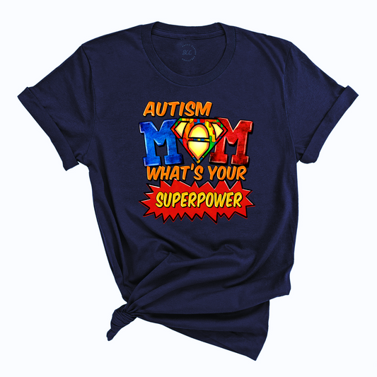 AUTISM MOM - Unisex Crewneck T-Shirt