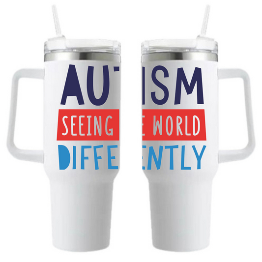 AUTISM SEEING THE WORLD DIFFERENTLY - Tumbler - 40 oz